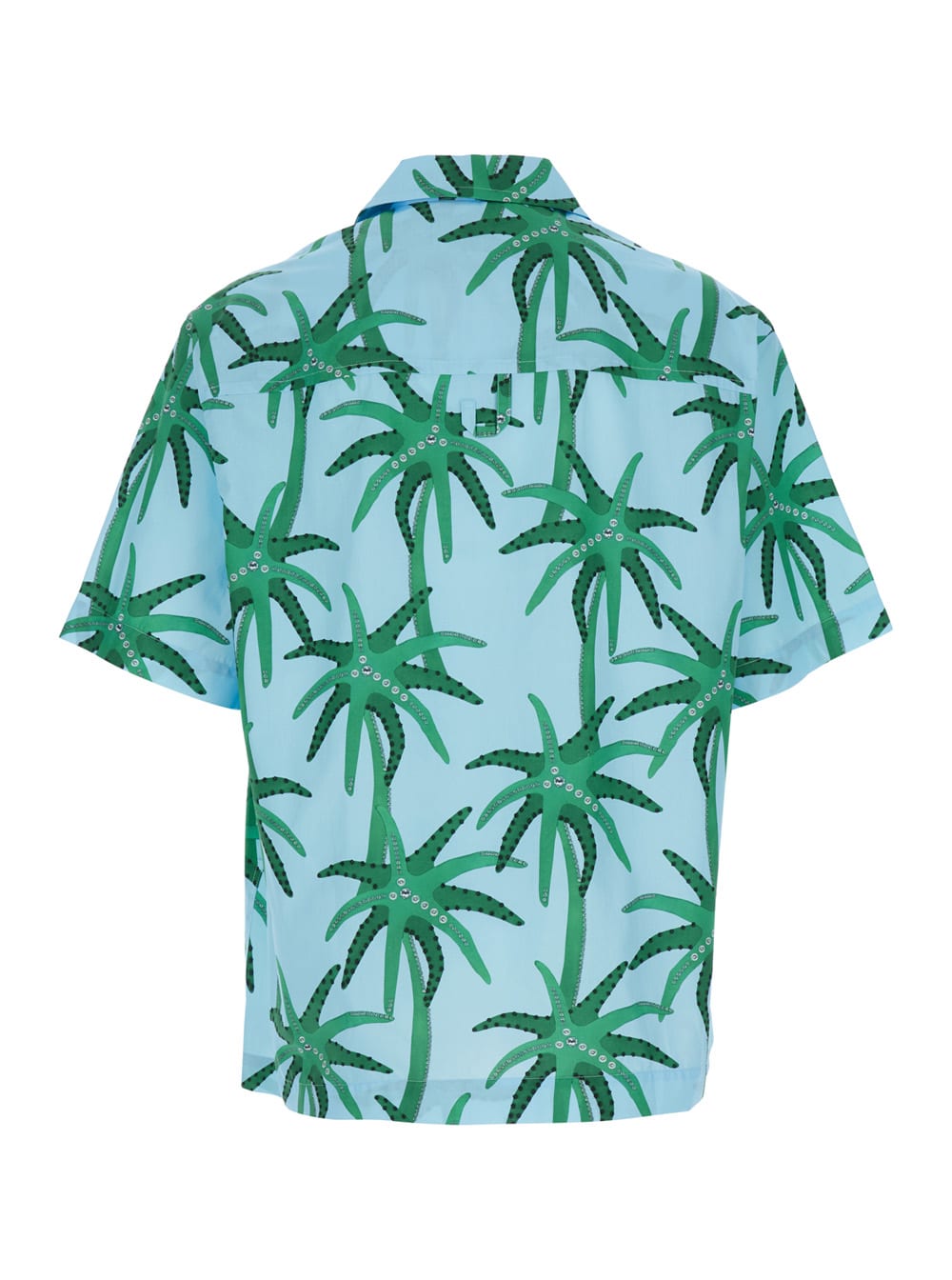 Shop Jacquemus La Chemise Jean In Clear Blue