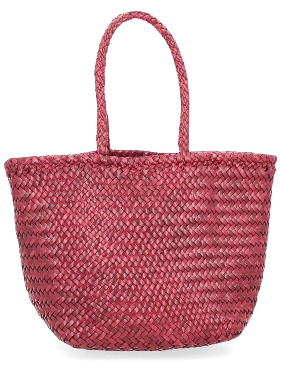 Dragon Diffusion Small Grace Basket Bag In Burgundy