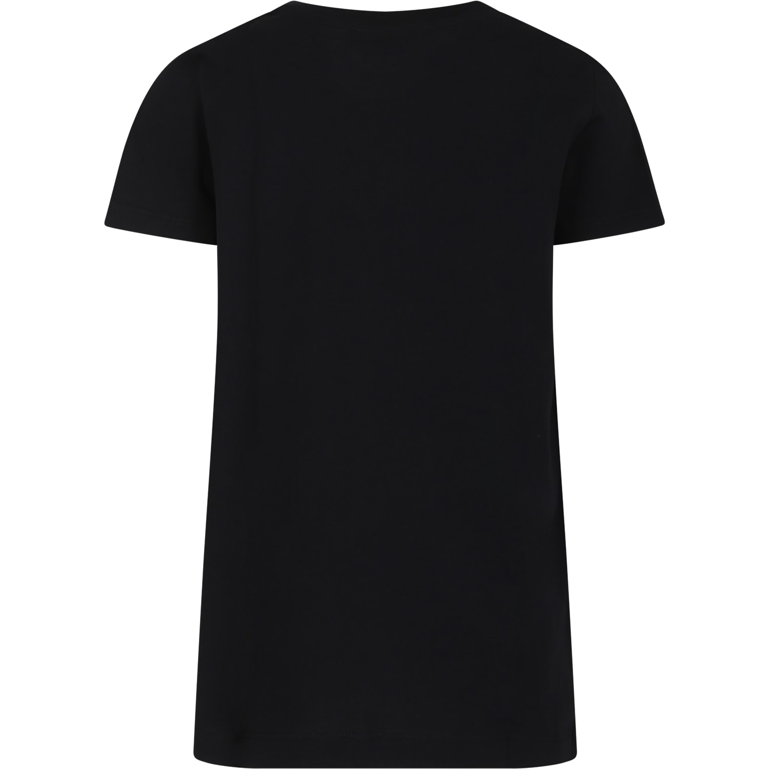 Shop Pucci Black T-shirt For Girl With Logo