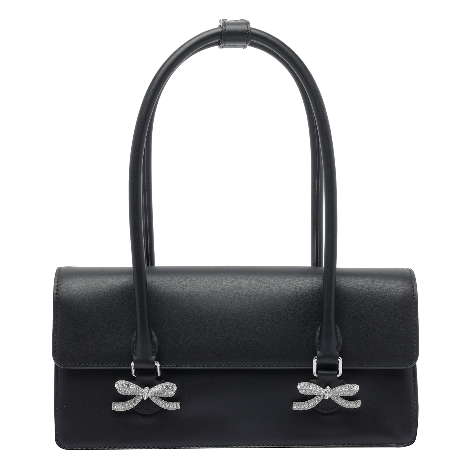 Self-portrait Bow Shoulder Bag In Black