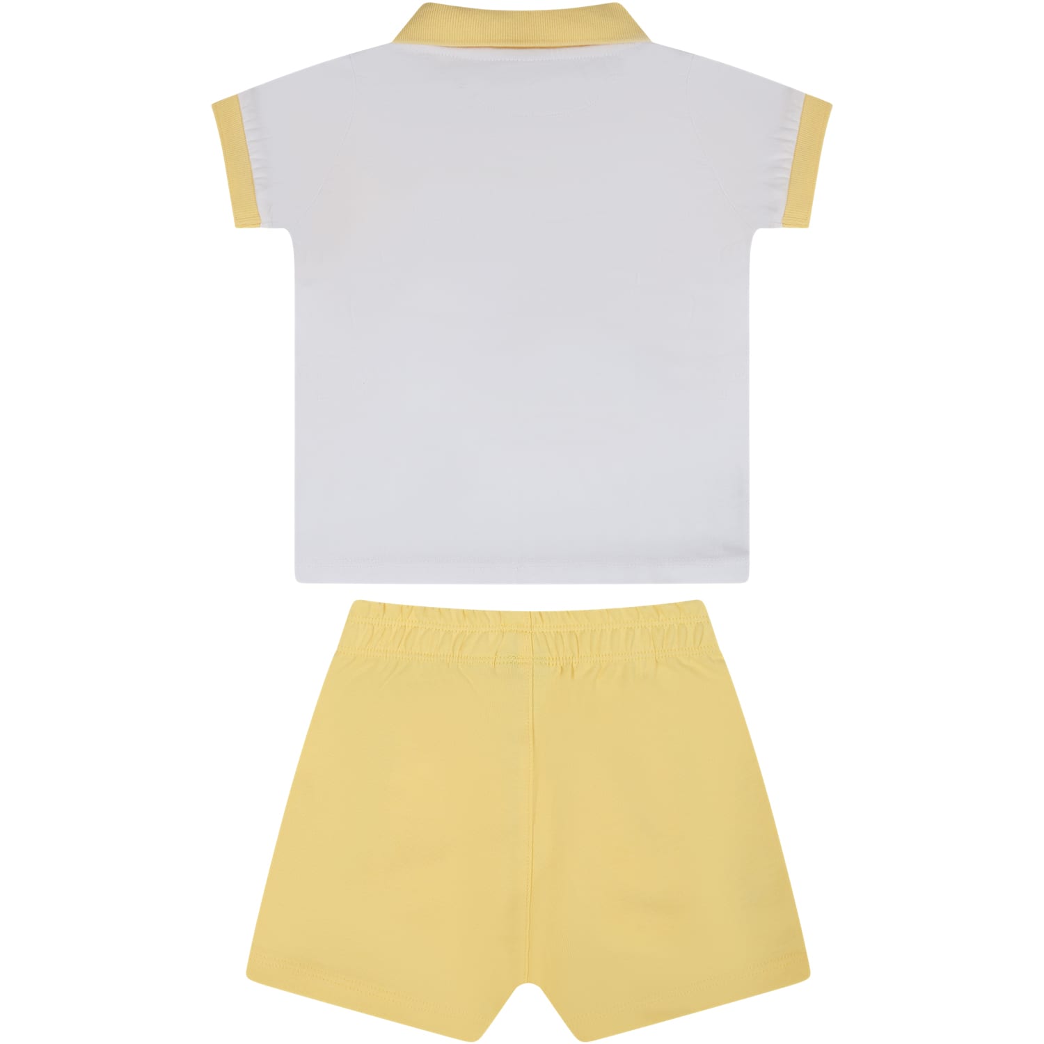 Hugo Boss Baby Boys Yellow Logo Shorts Set