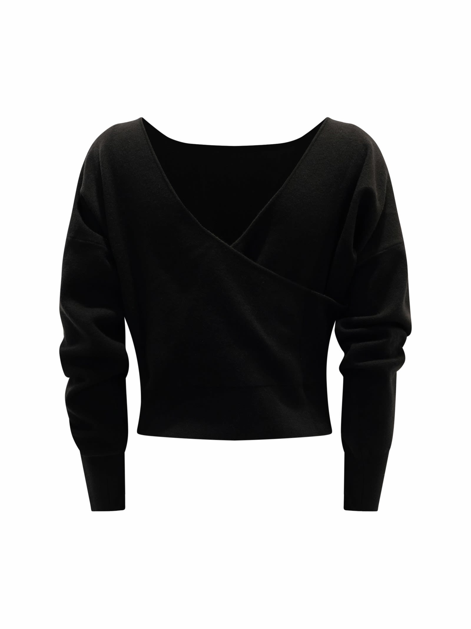 P.a.r.o.s.h Parosh Lime24 Black Sweater In Black