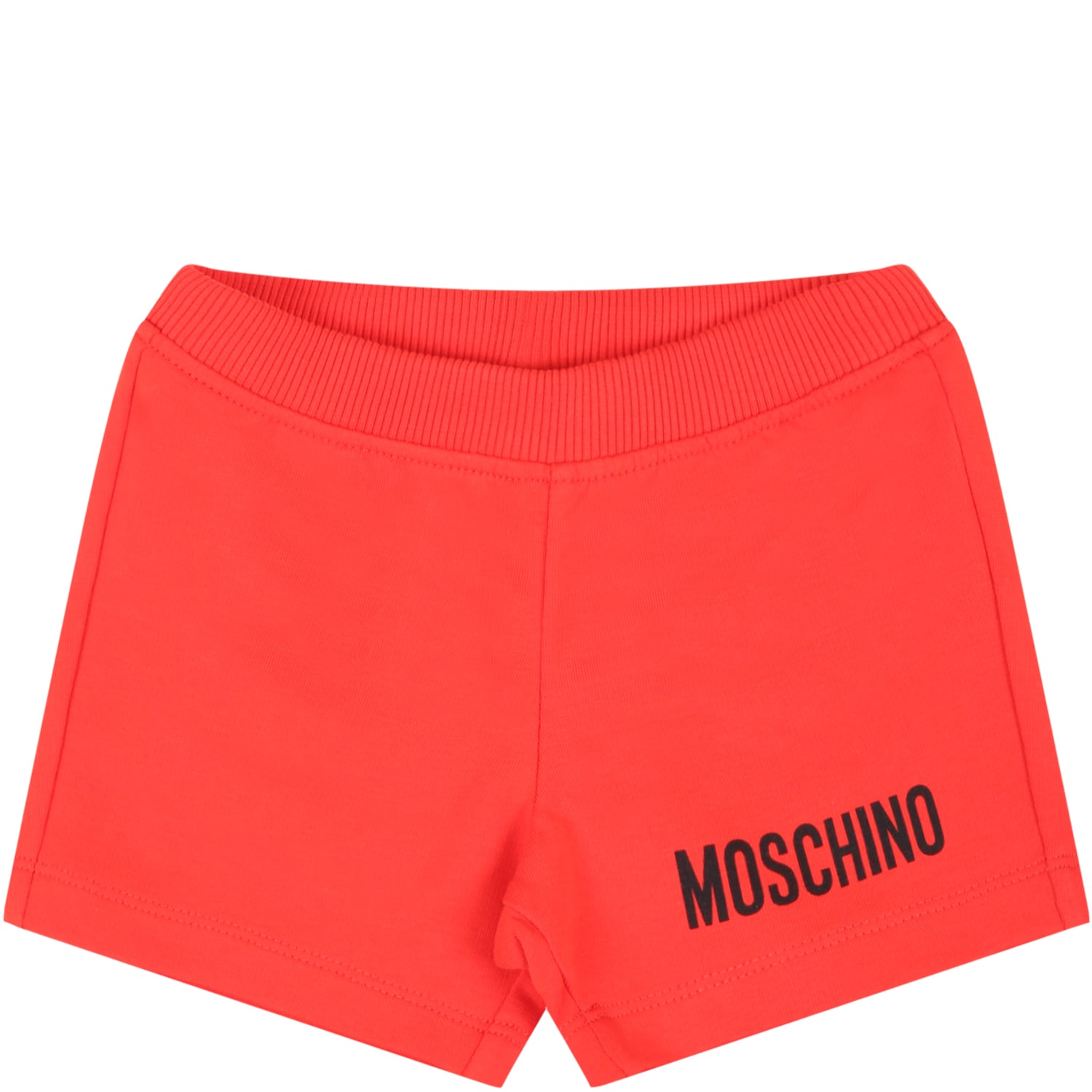 Moschino Red Short For Babykids