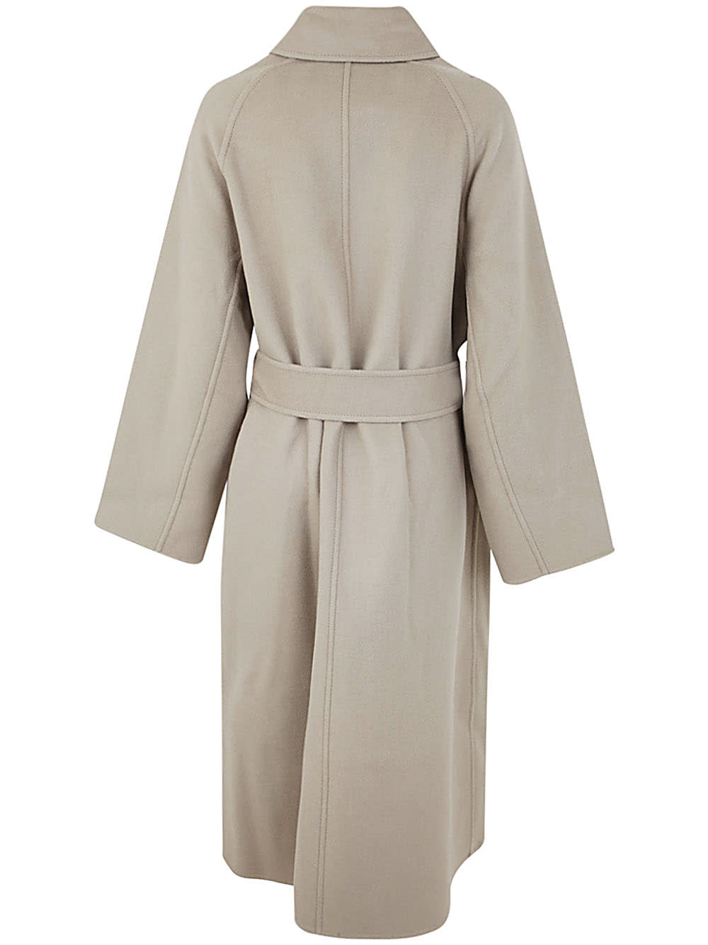 Shop Ami Alexandre Mattiussi Long Belted Coat In Clay