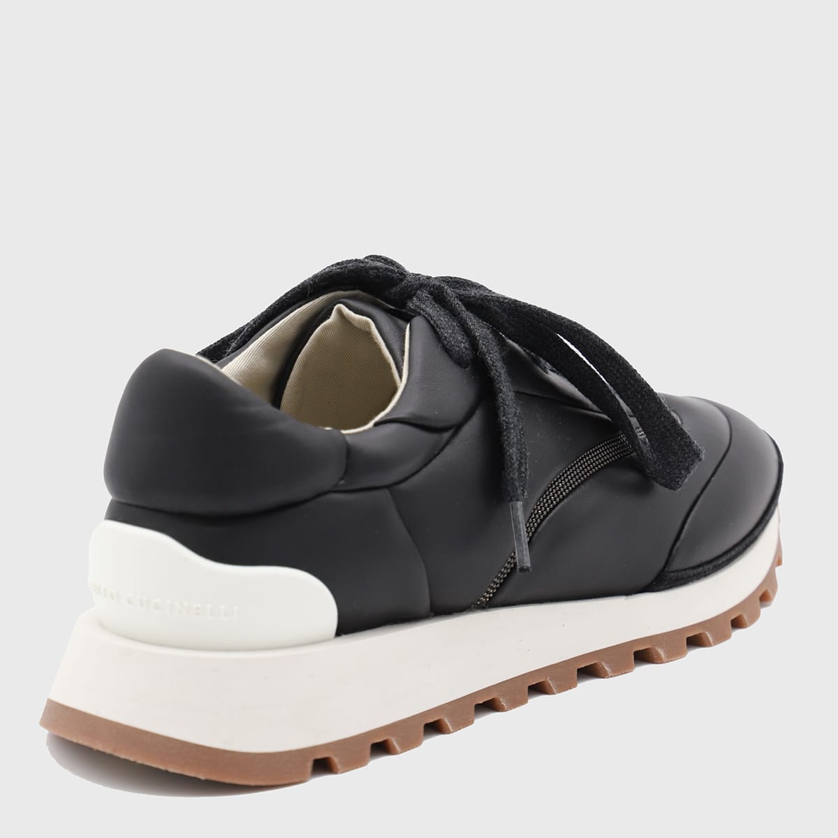 Shop Brunello Cucinelli Black Sneakers