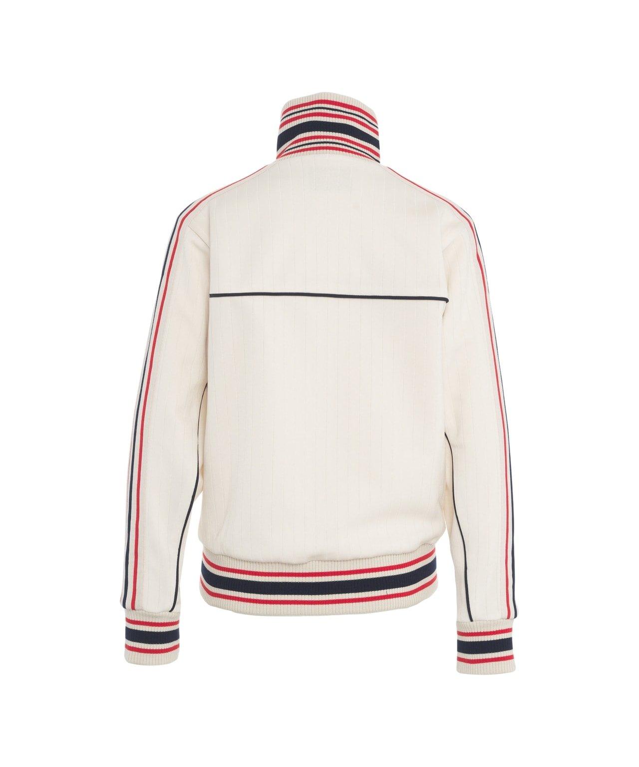 Golden Goose Track Sweatshirt With Contrasting Hem Edges