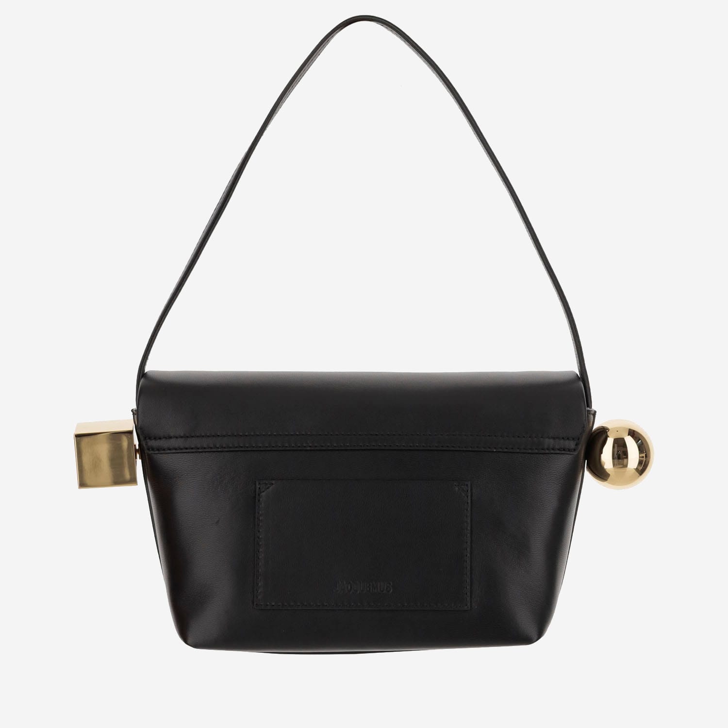 Shop Jacquemus Le Rond Carré Bag In Black