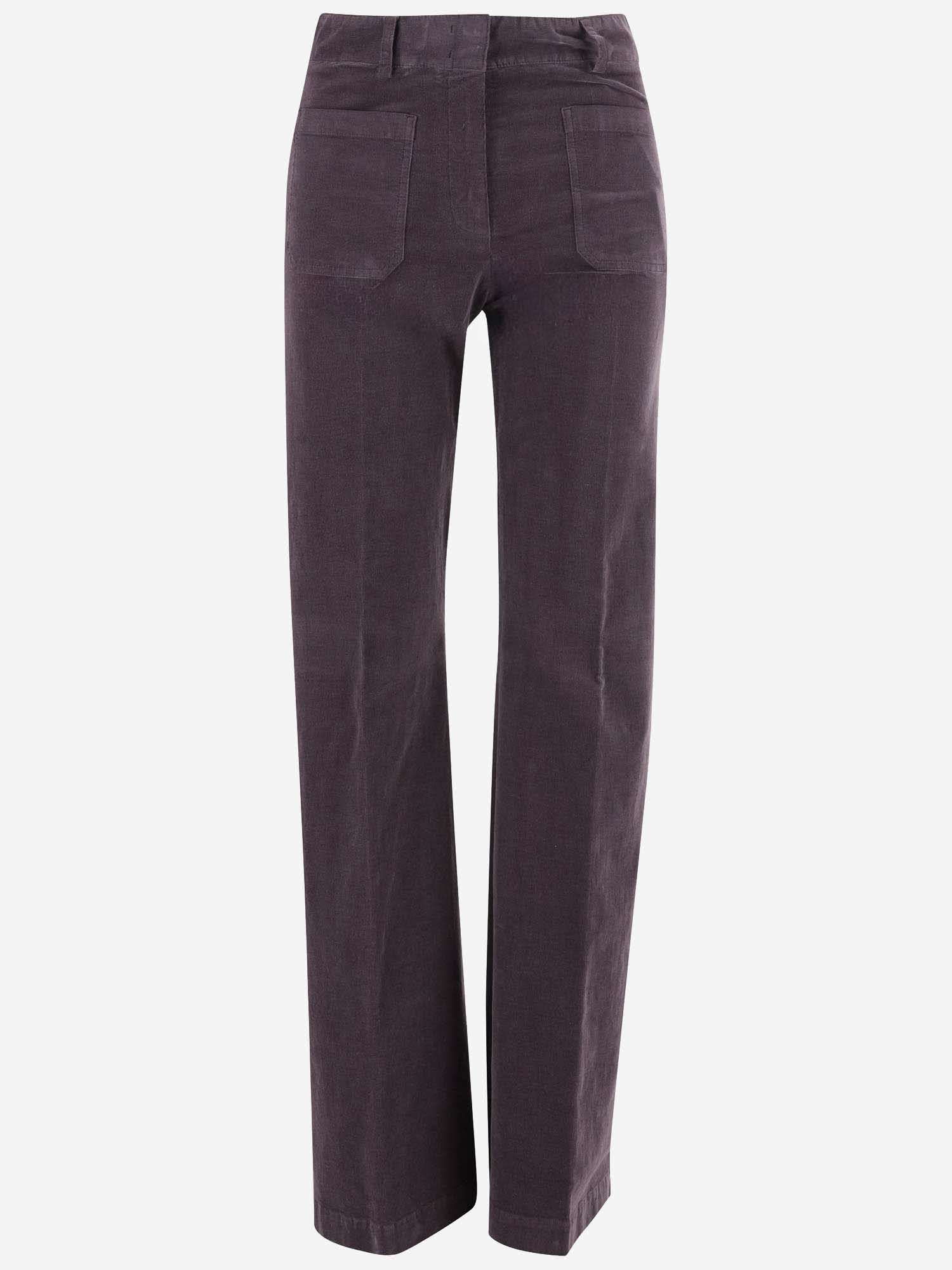 Stretch Cotton Velvet Pants