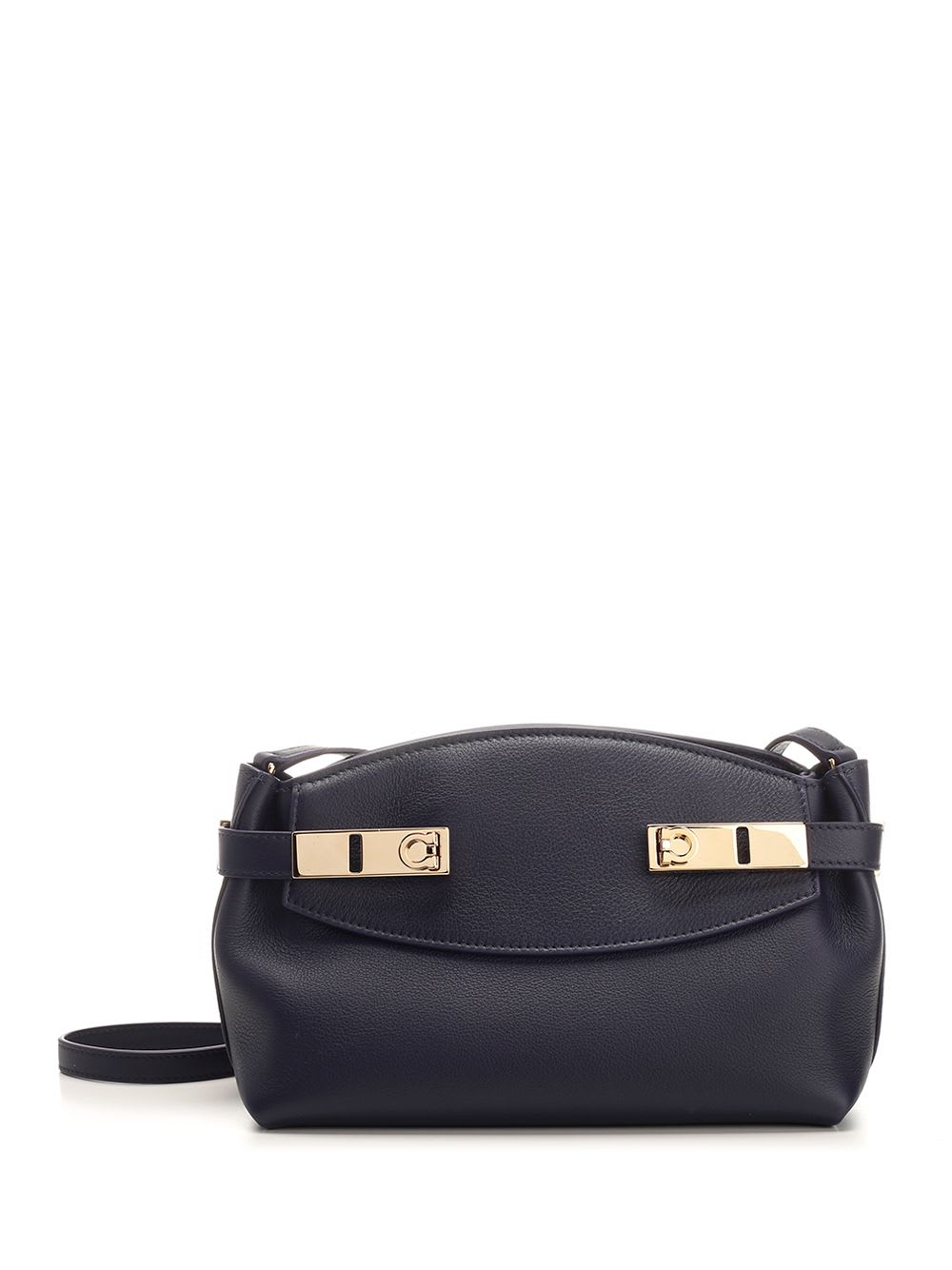 Shop Ferragamo Hug Small Shoulder Bag In Blue