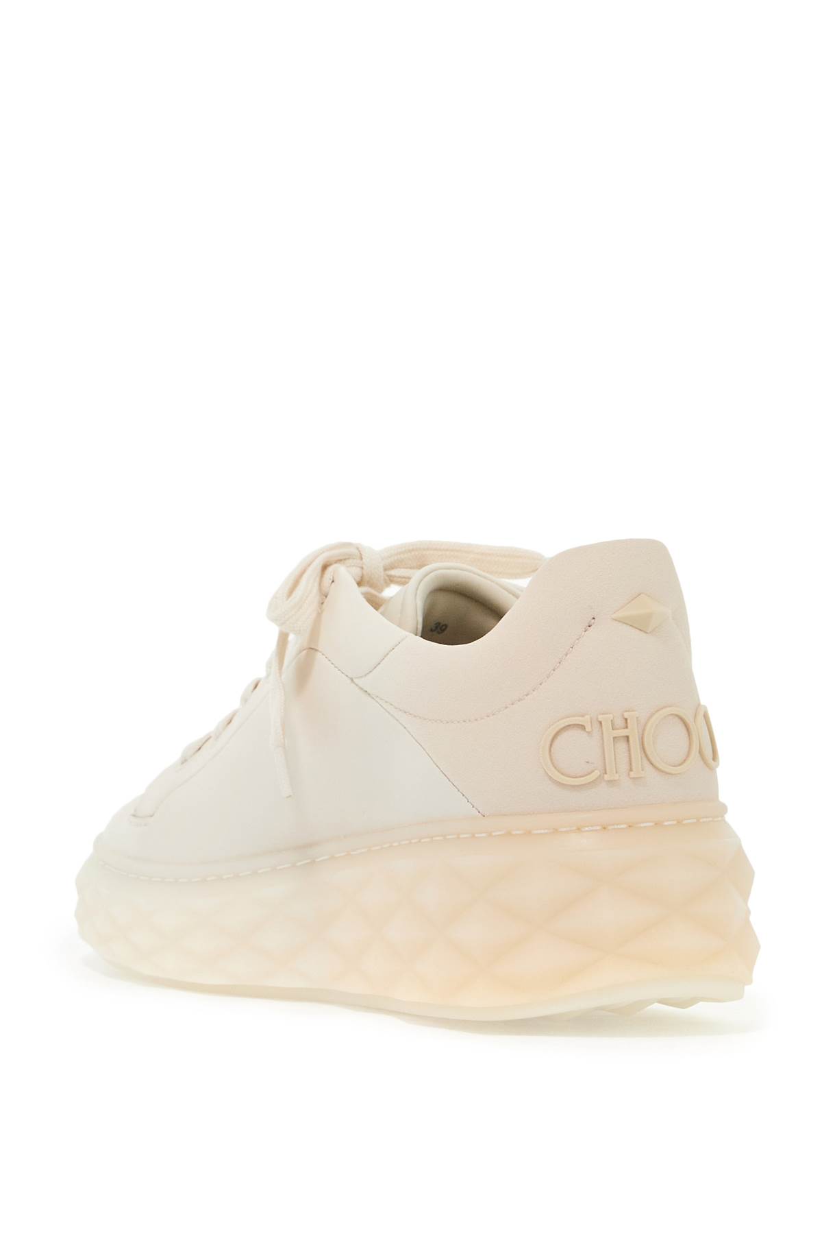 Shop Jimmy Choo Diamond Maxi/f Ii Sneakers In X Latte Bamboo Mix