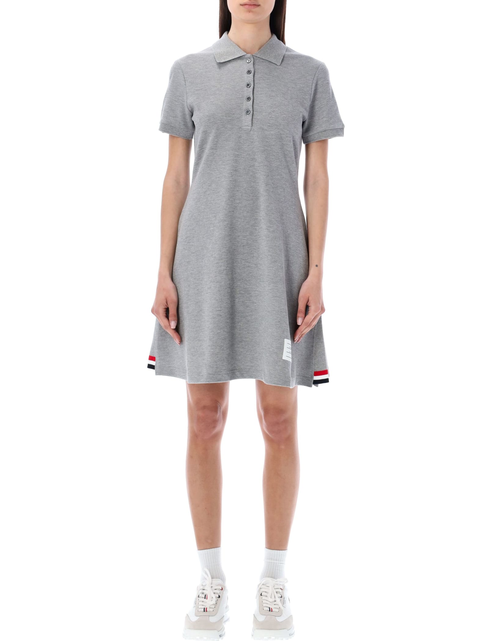 THOM BROWNE FLARED TENNIS DRESS