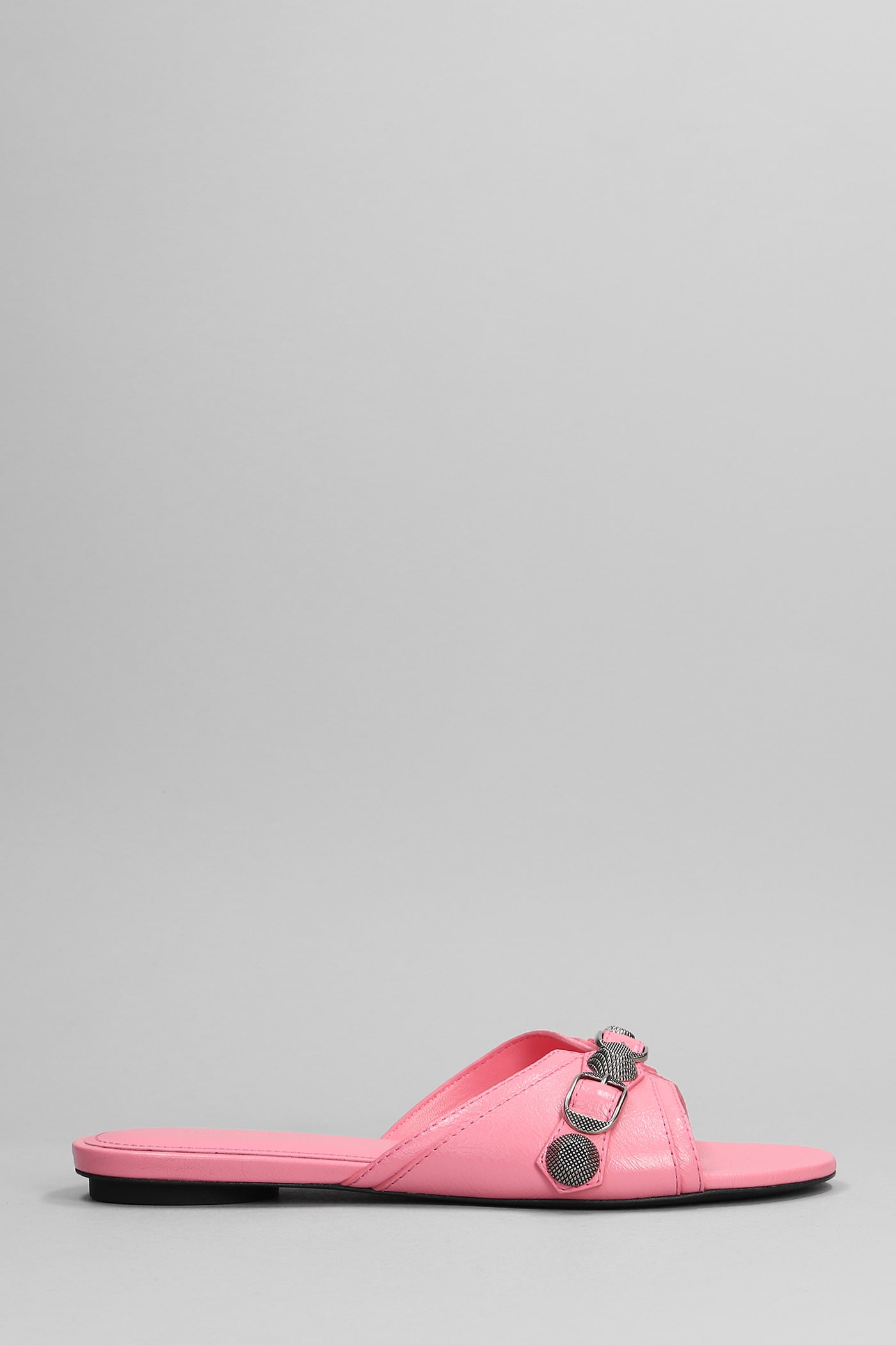 Shop Balenciaga Cagole Slipper-mule In Rose-pink Leather