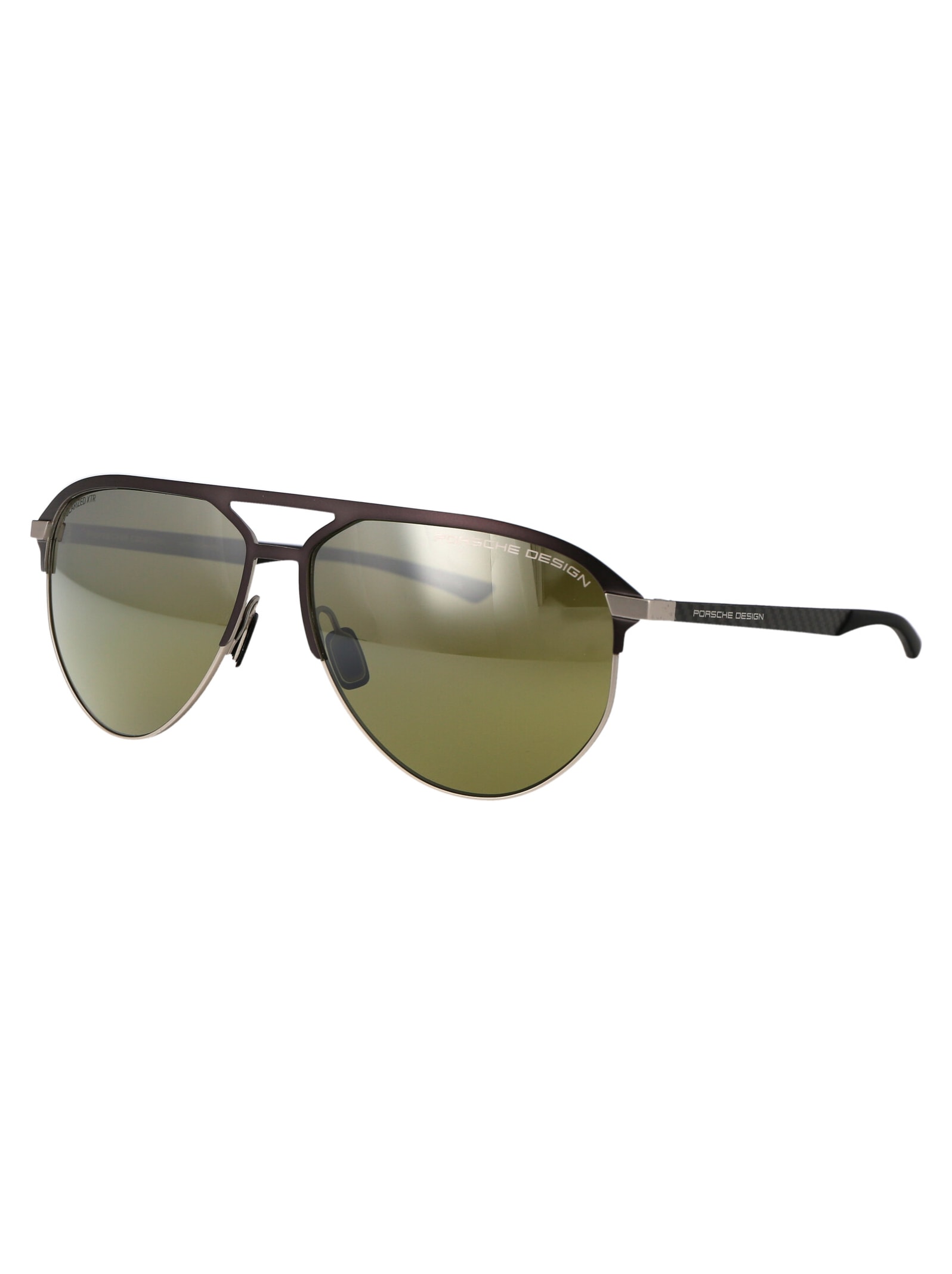 Shop Porsche Design P8965 Sunglasses In B417 Grey Black