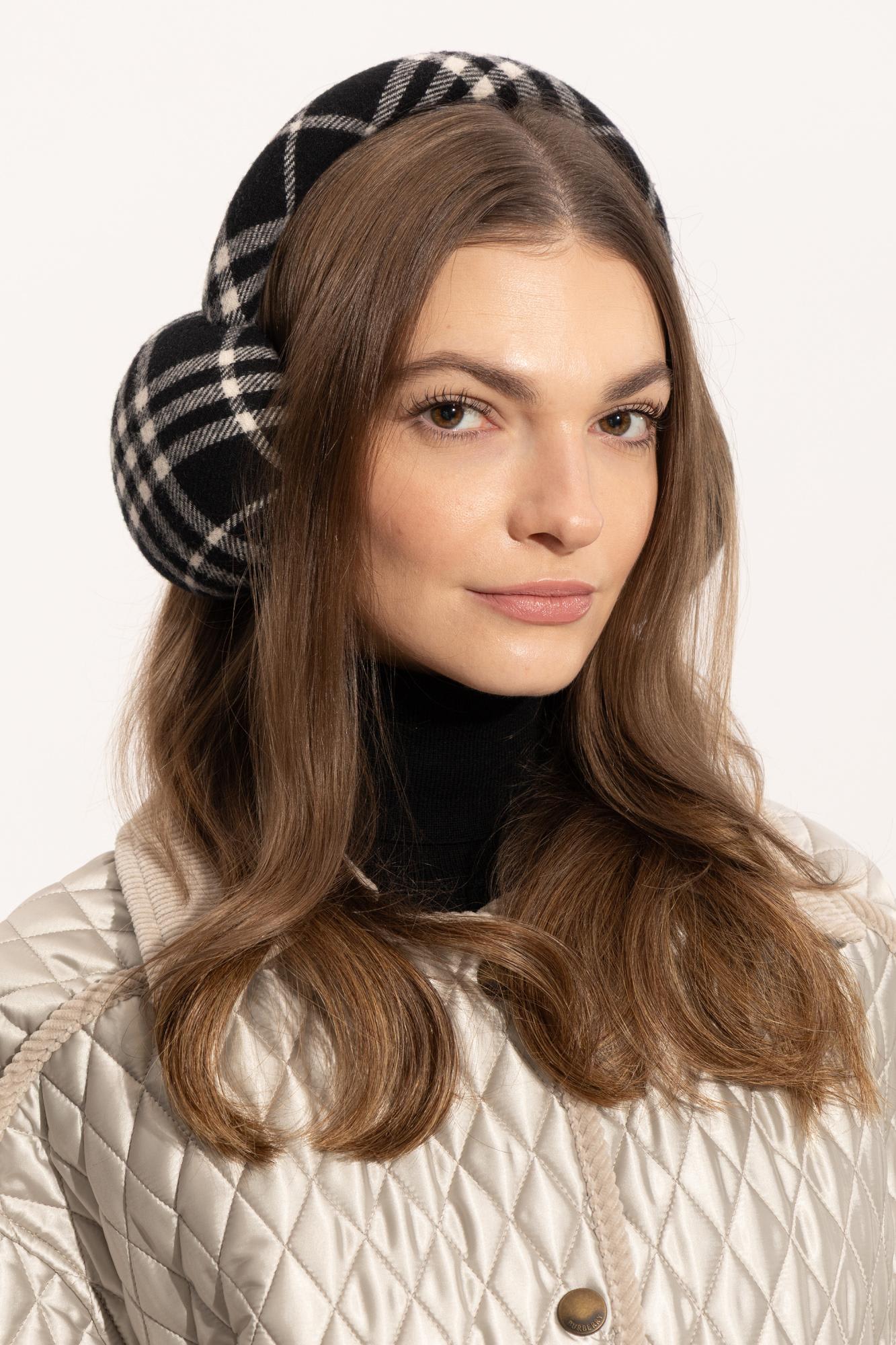 Burberry Wool Earmuffs In Multi