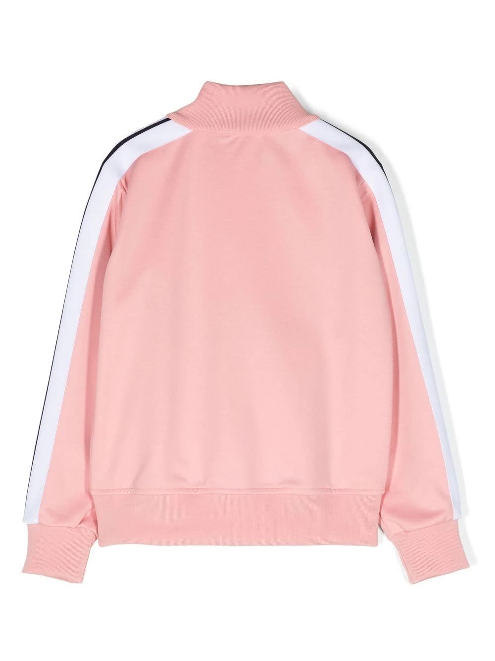 Shop Palm Angels Pink Track Jacket With Zip And Logo