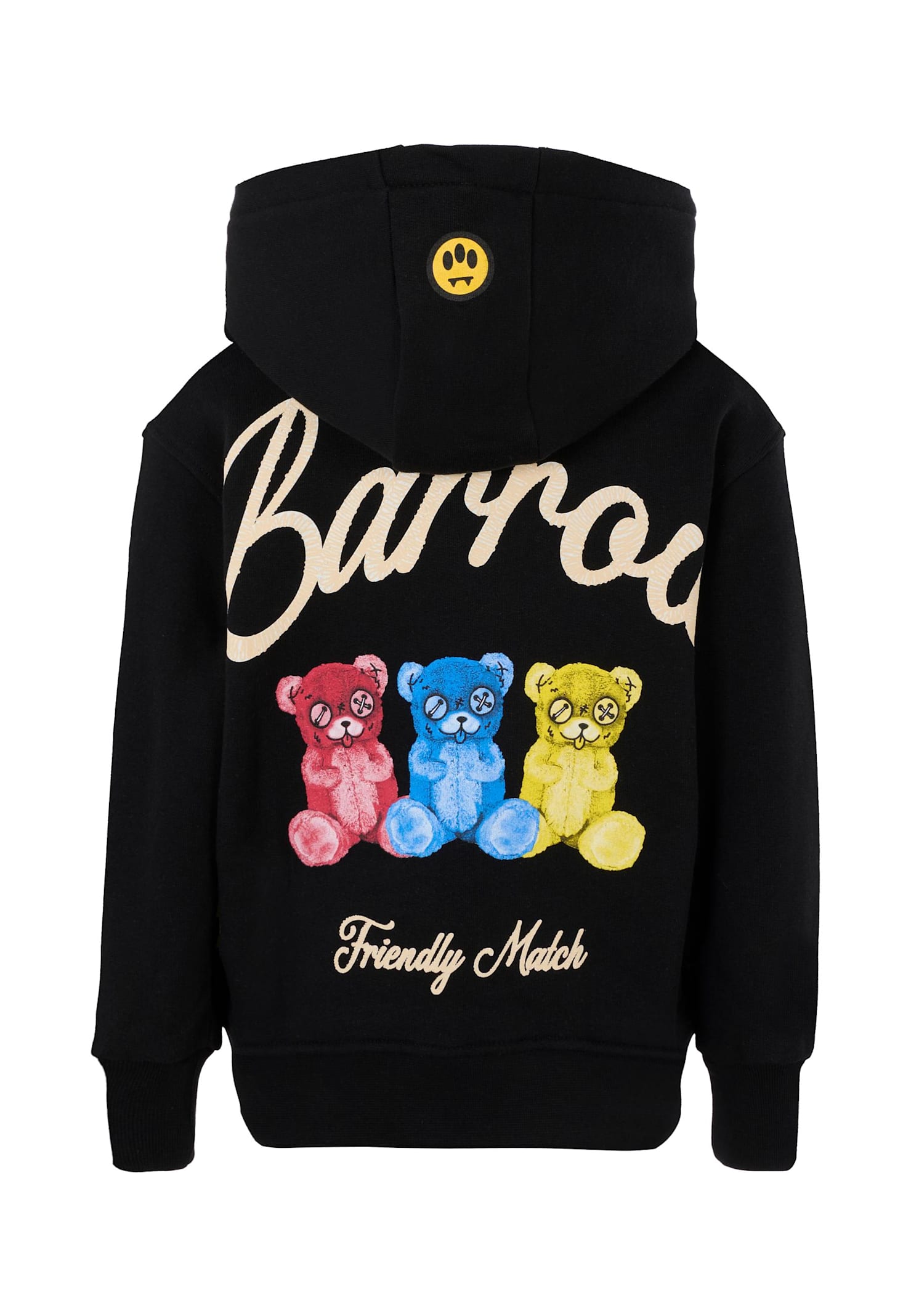 Barrow Black Sweatshirt For Kids With Three Bears In Black