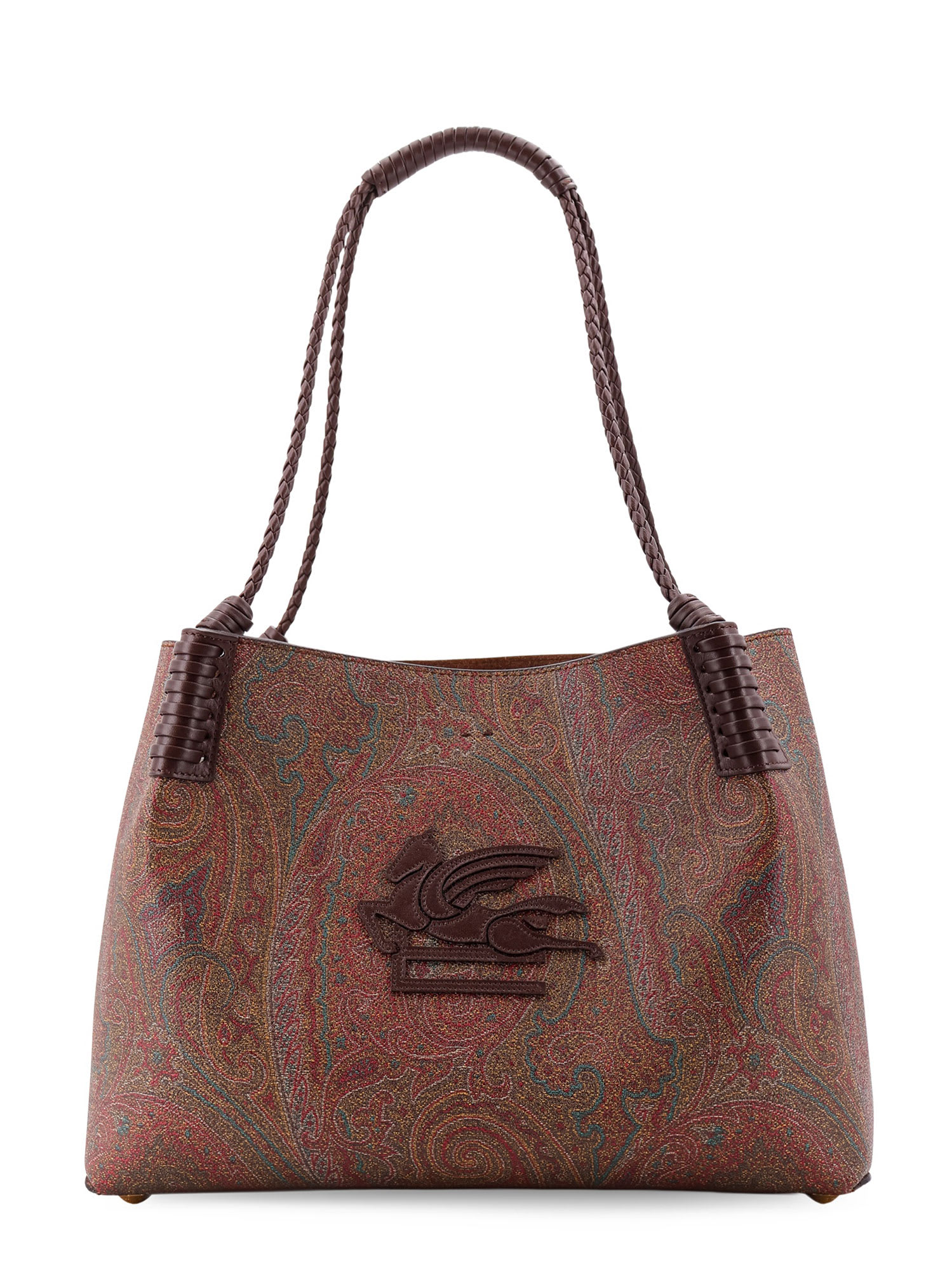 Shop Etro Libra Shoulder Bag In Marrone