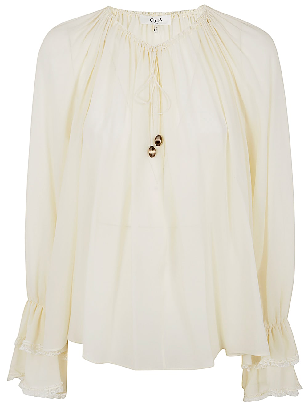 Shop Chloé Classic Shirt In Pristine White