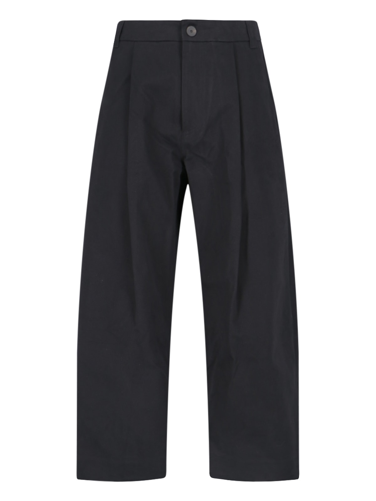 Shop Studio Nicholson Sorte Pants In Black
