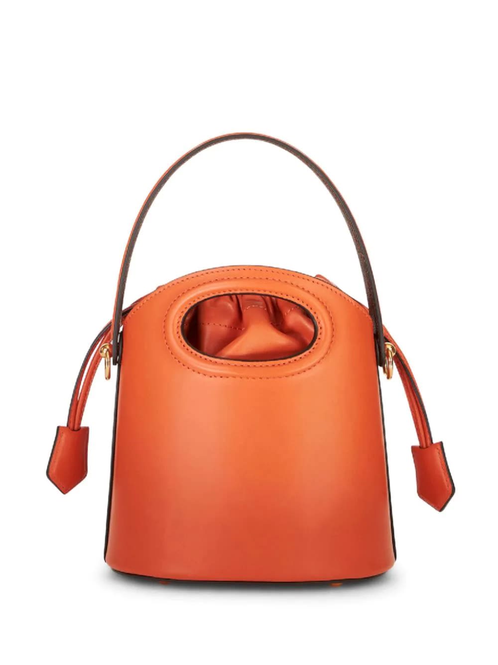 Shop Etro Orange Mini Saturno Bag