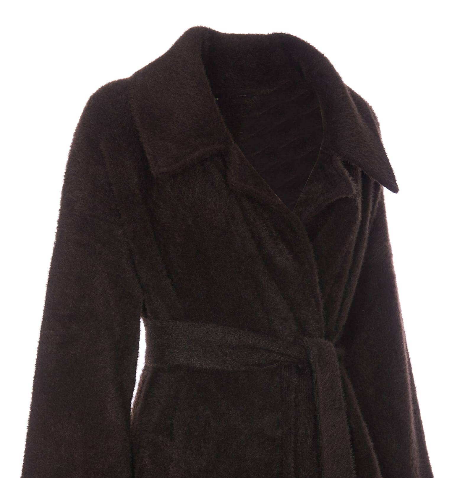 Shop Pinko Levulosio Coat In Brown