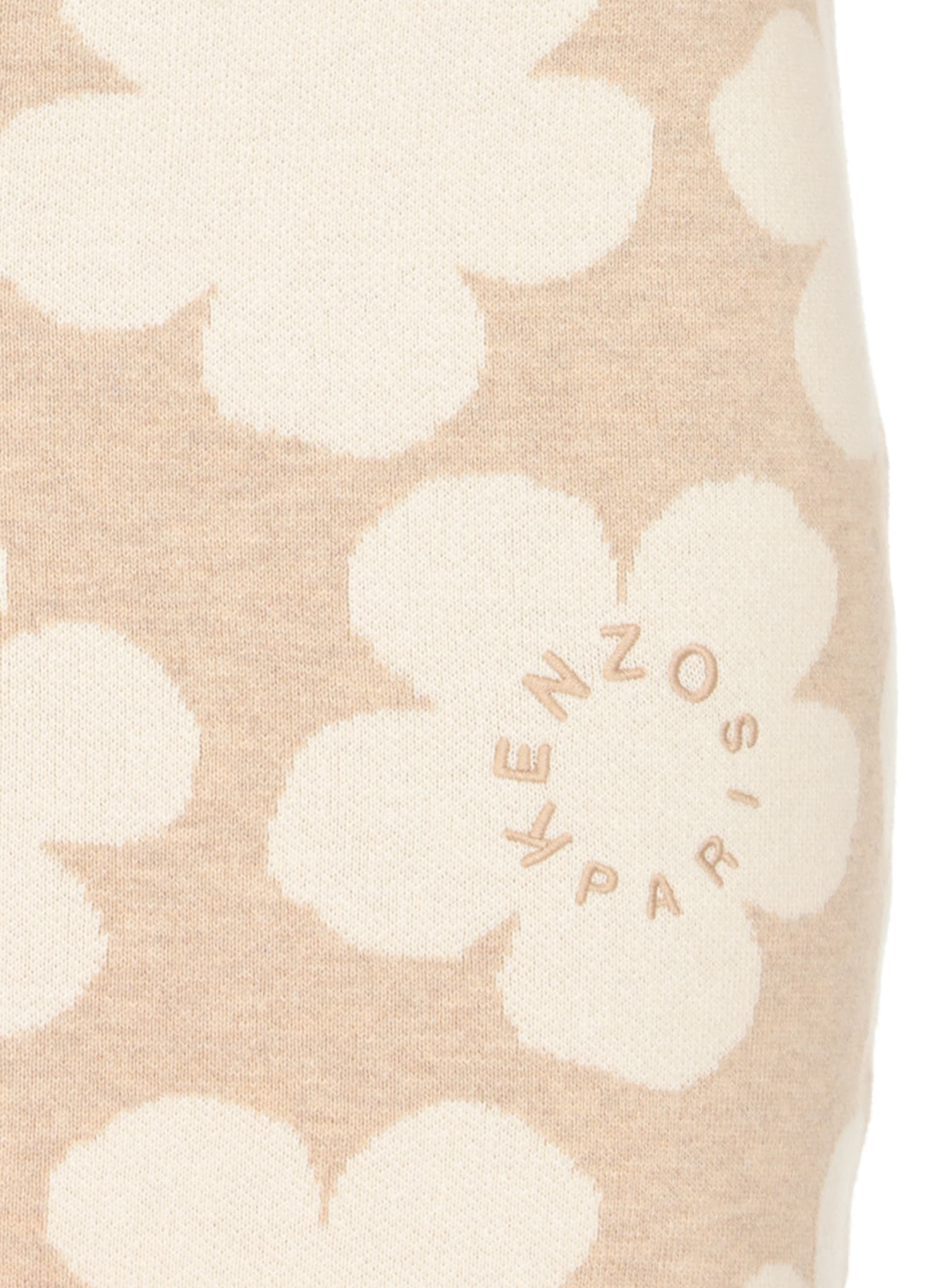 Shop Kenzo Hana Dots Skirt In Beige