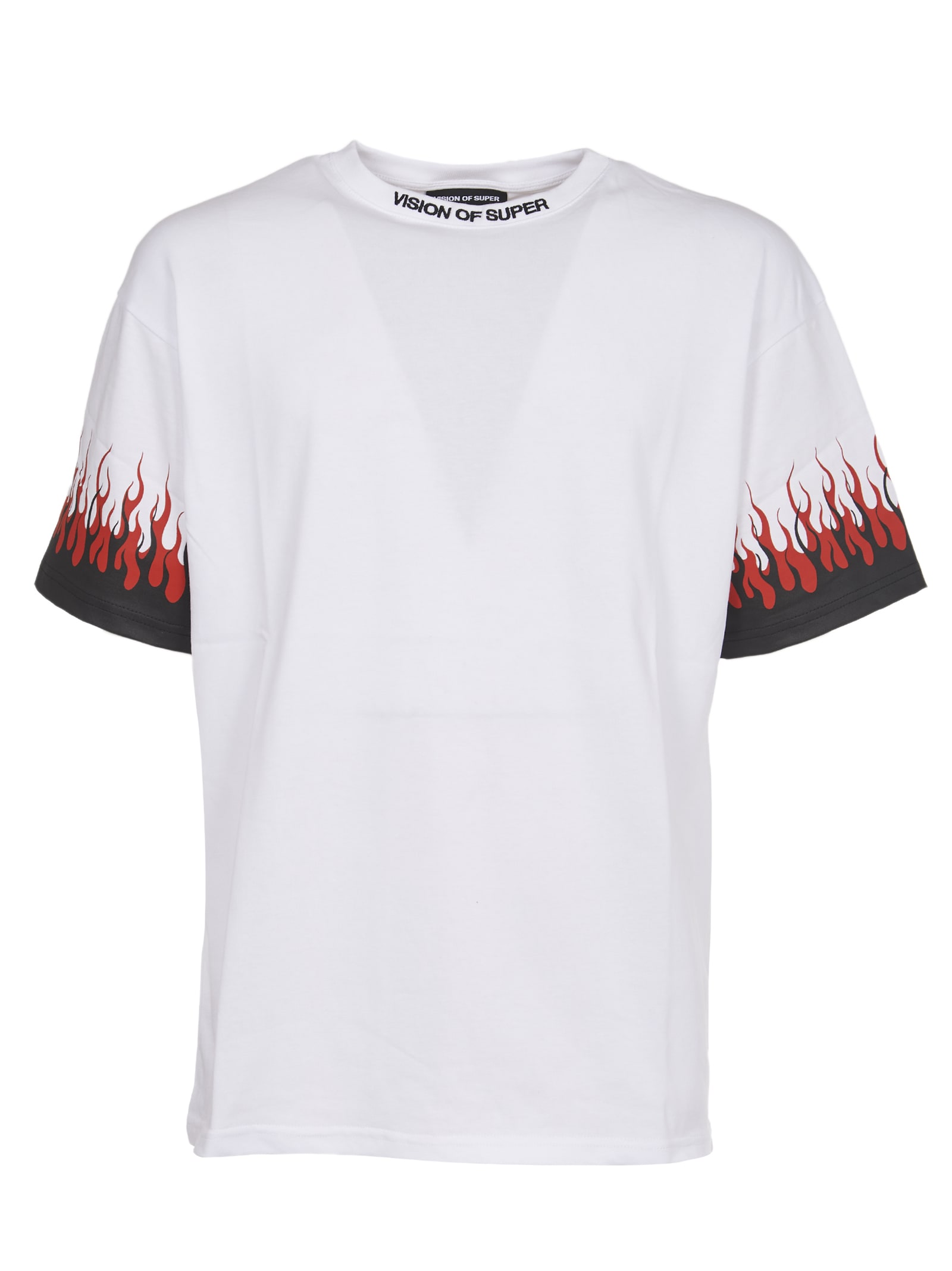 Vision of Super Black And Red Flames T-shirt