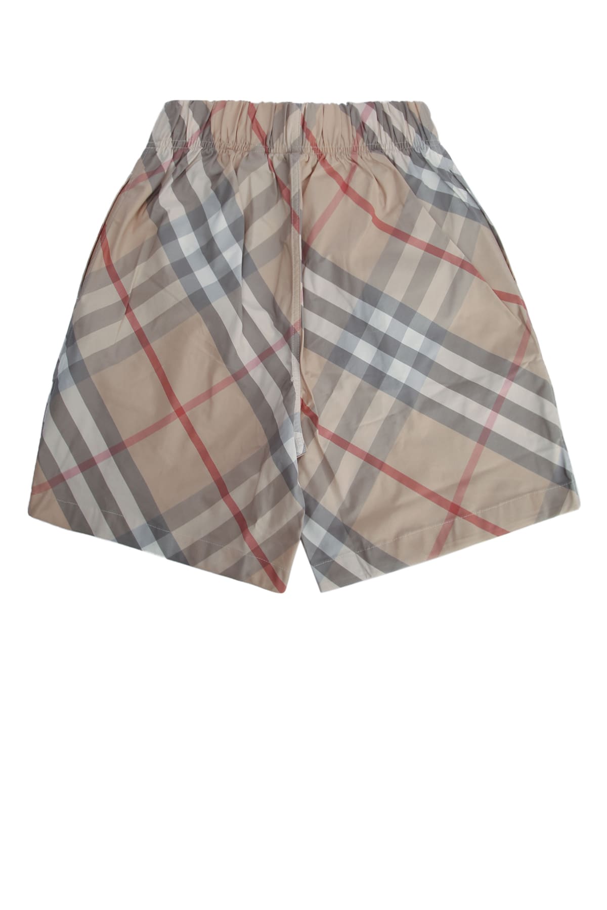 Burberry Check-print Deck Shorts In Palestoneipcheck