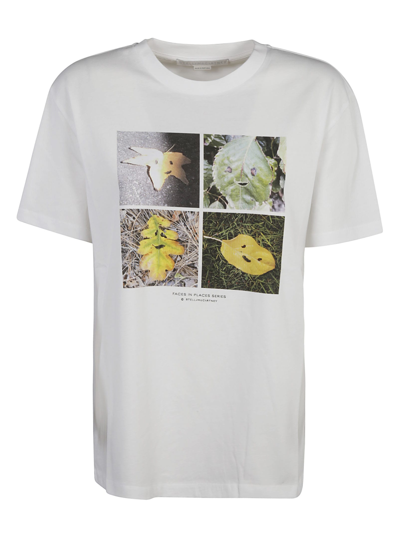 Shop Stella Mccartney Graphic Photo Print T-shirt In Bianco