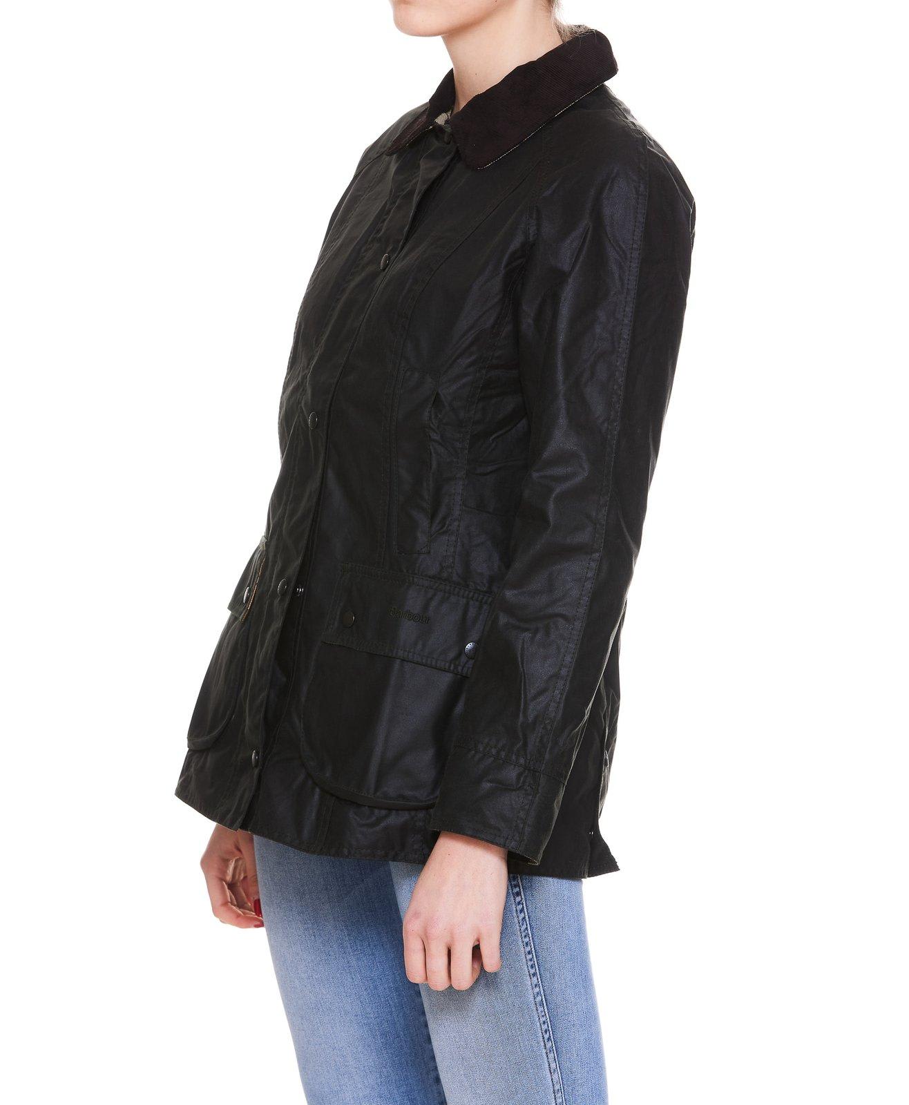 BARBOUR BEADNELL WAXED LONG-SLEEVED JACKET 