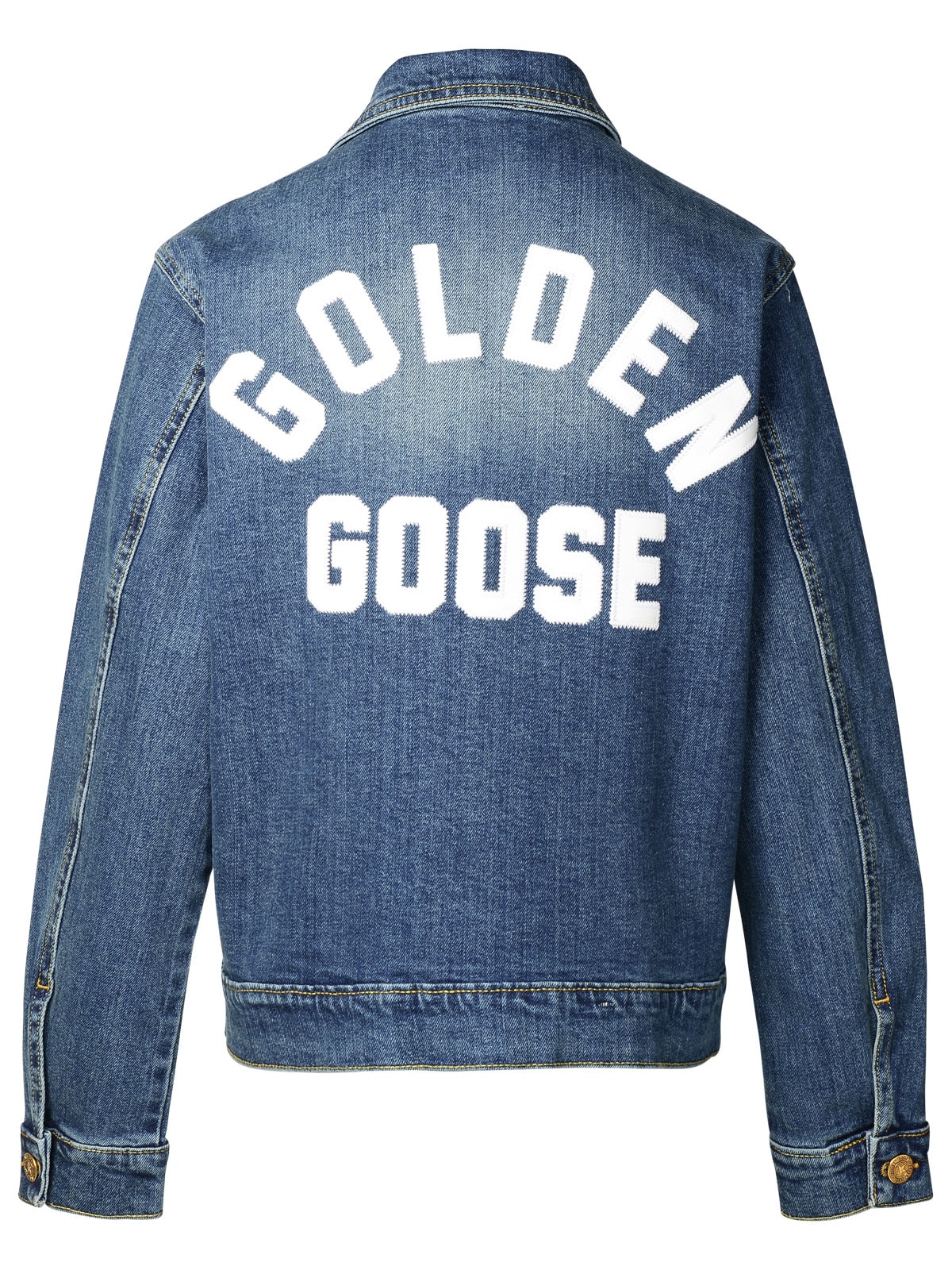 Shop Golden Goose Blue Denim Jacket