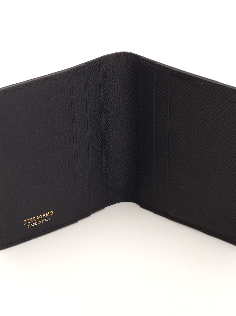 Shop Ferragamo Gancini Mini Wallet In Black