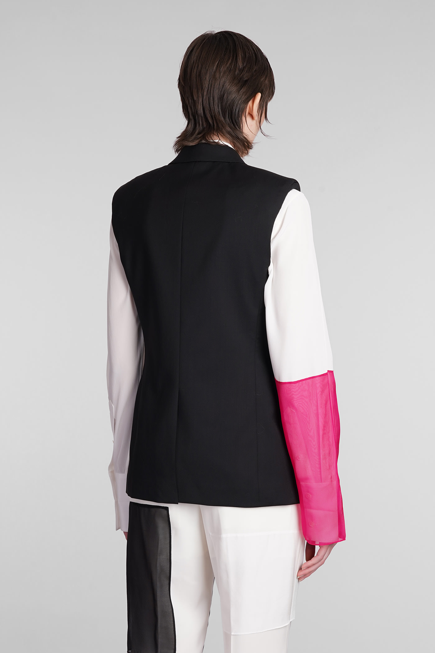 Shop Helmut Lang Vest In Black Wool