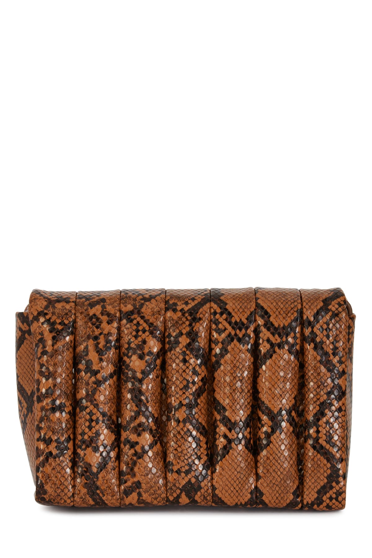 Shop Themoirè Borse Clutch In Cappuccino