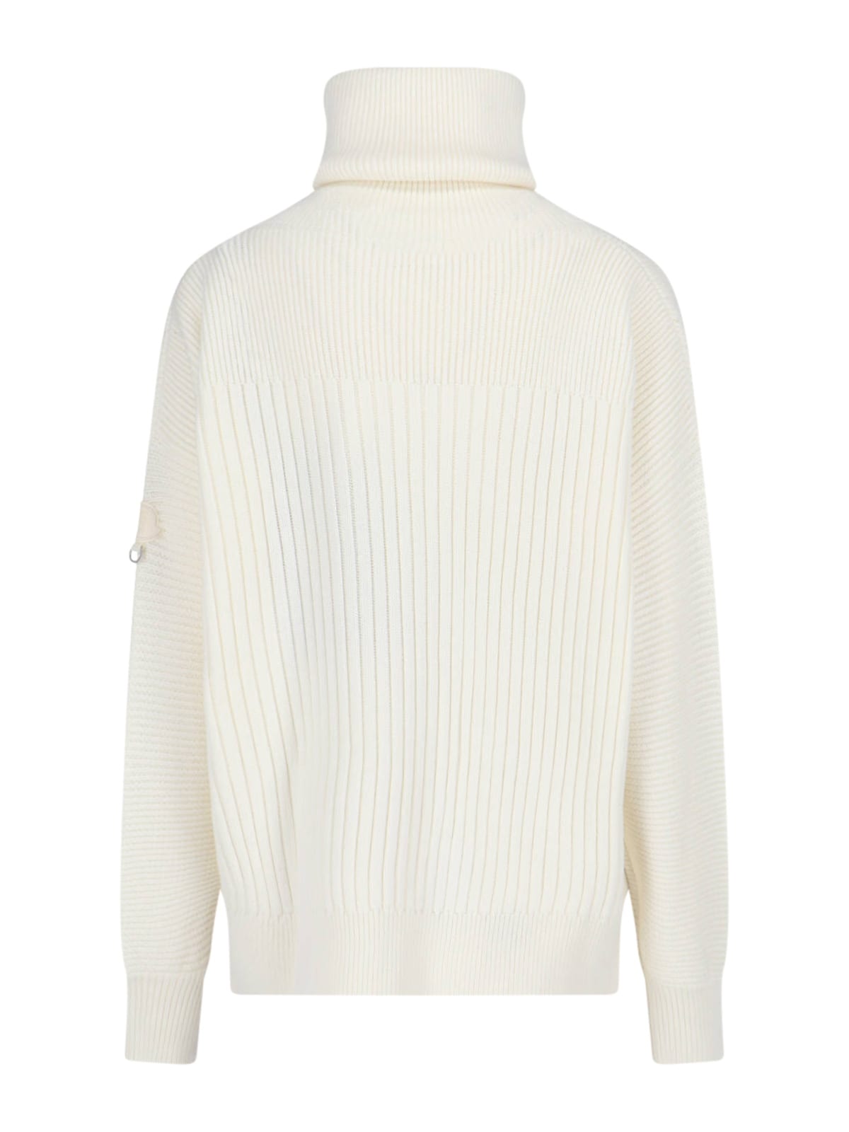 Moncler Genius Maglione A Collo Alto In Collaborazione Con Willow Smith In Neutral