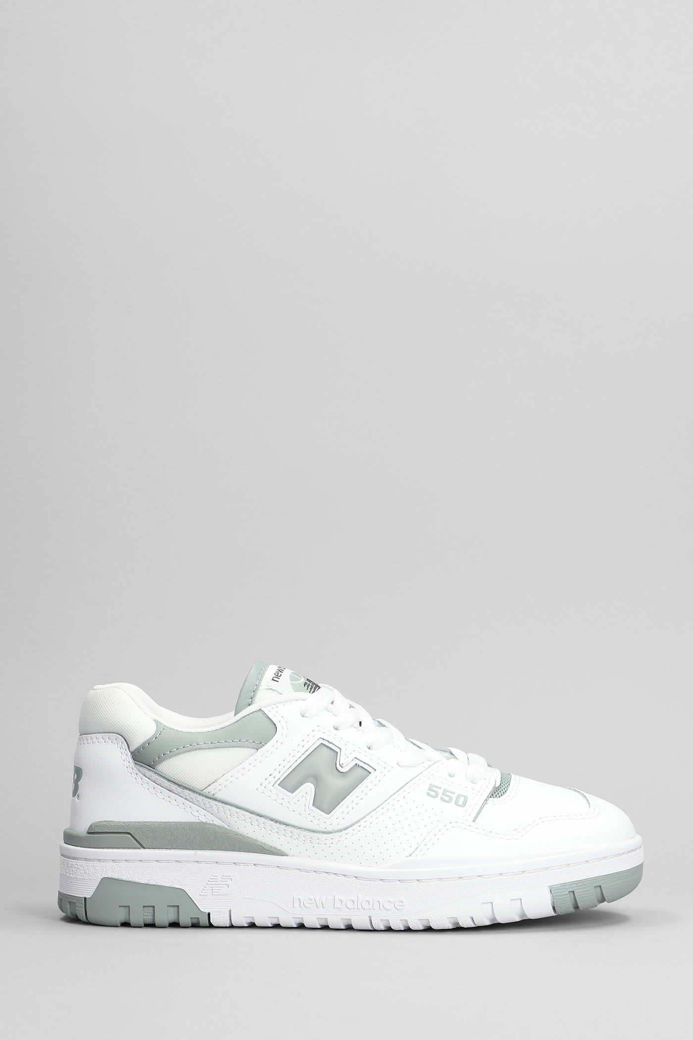 550 Sneakers In White Leather