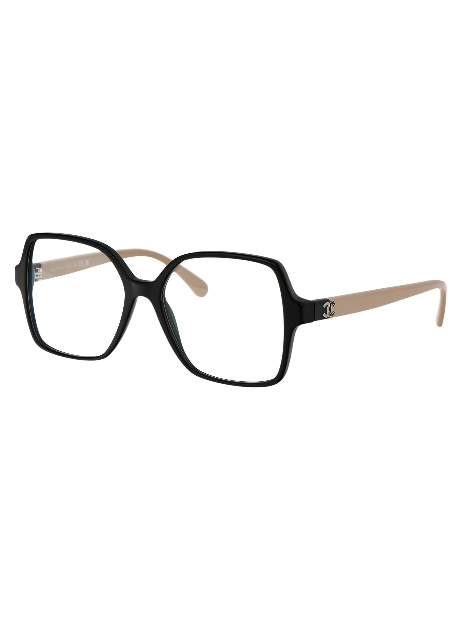 Pre-owned Chanel 0ch3473 Glasses In C534 Black