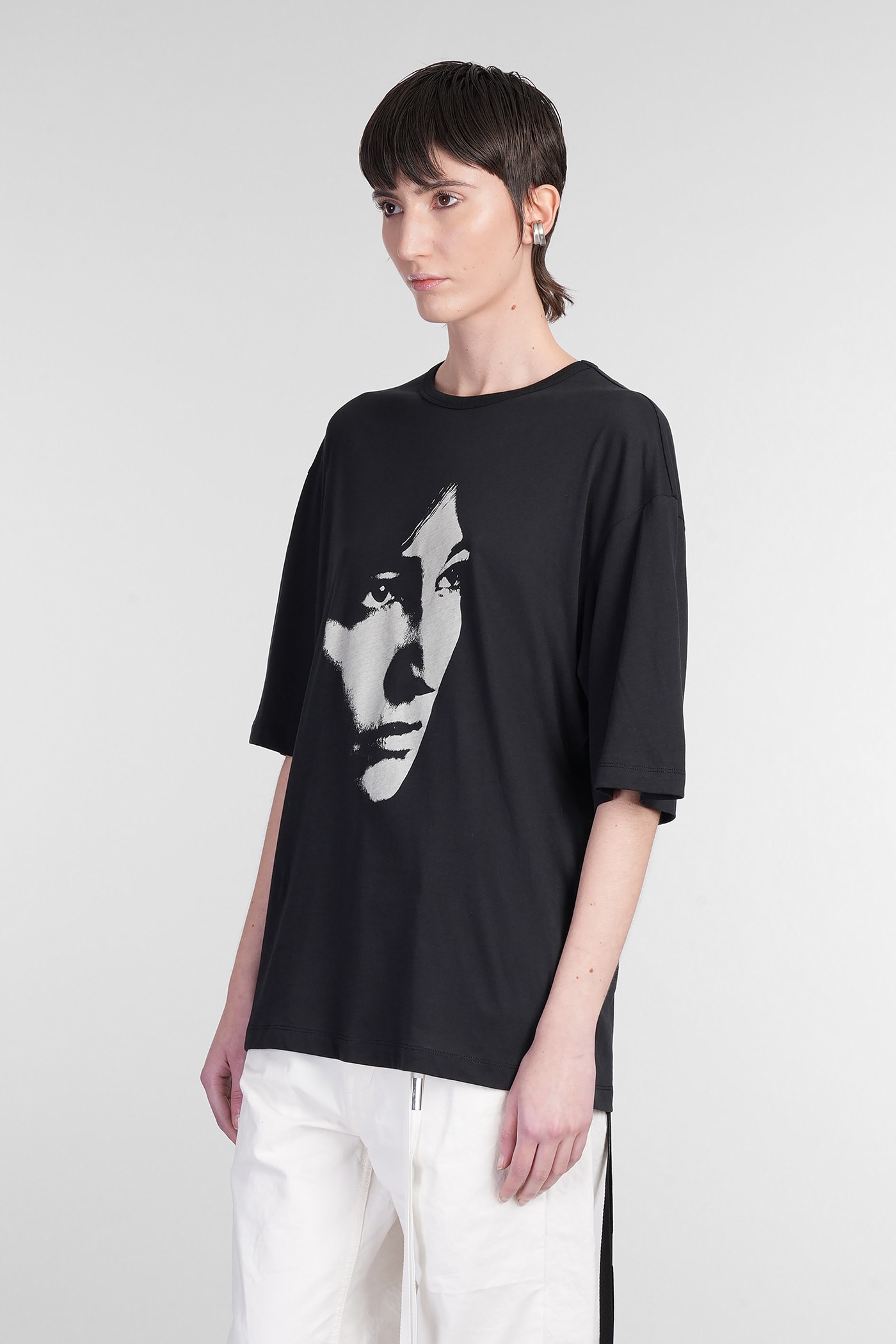 Ann Demeulemeester Aga Sunset Bleeding T-shirt In Black