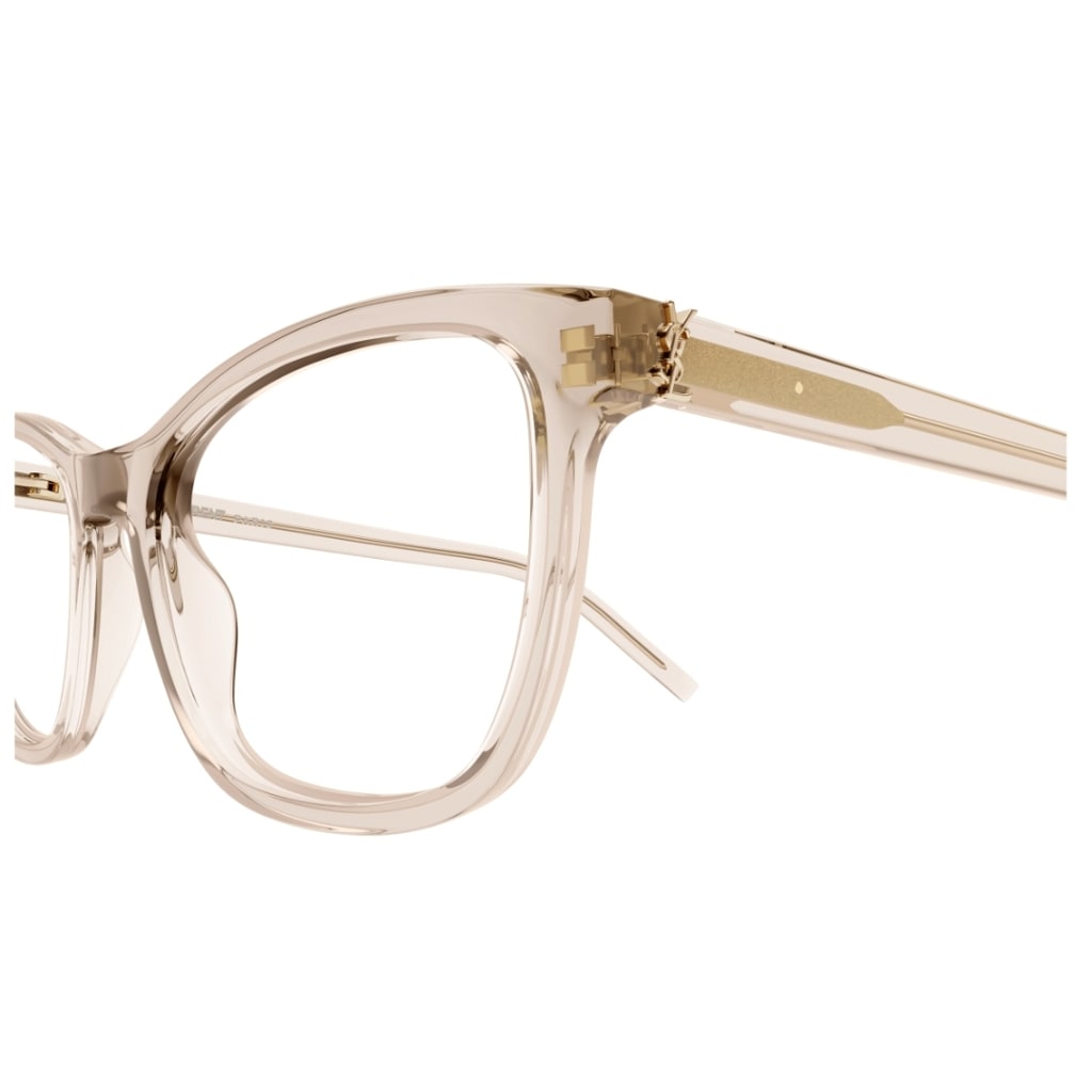 Shop Saint Laurent Sl M121 003 Glasses In Rosa Trasparente