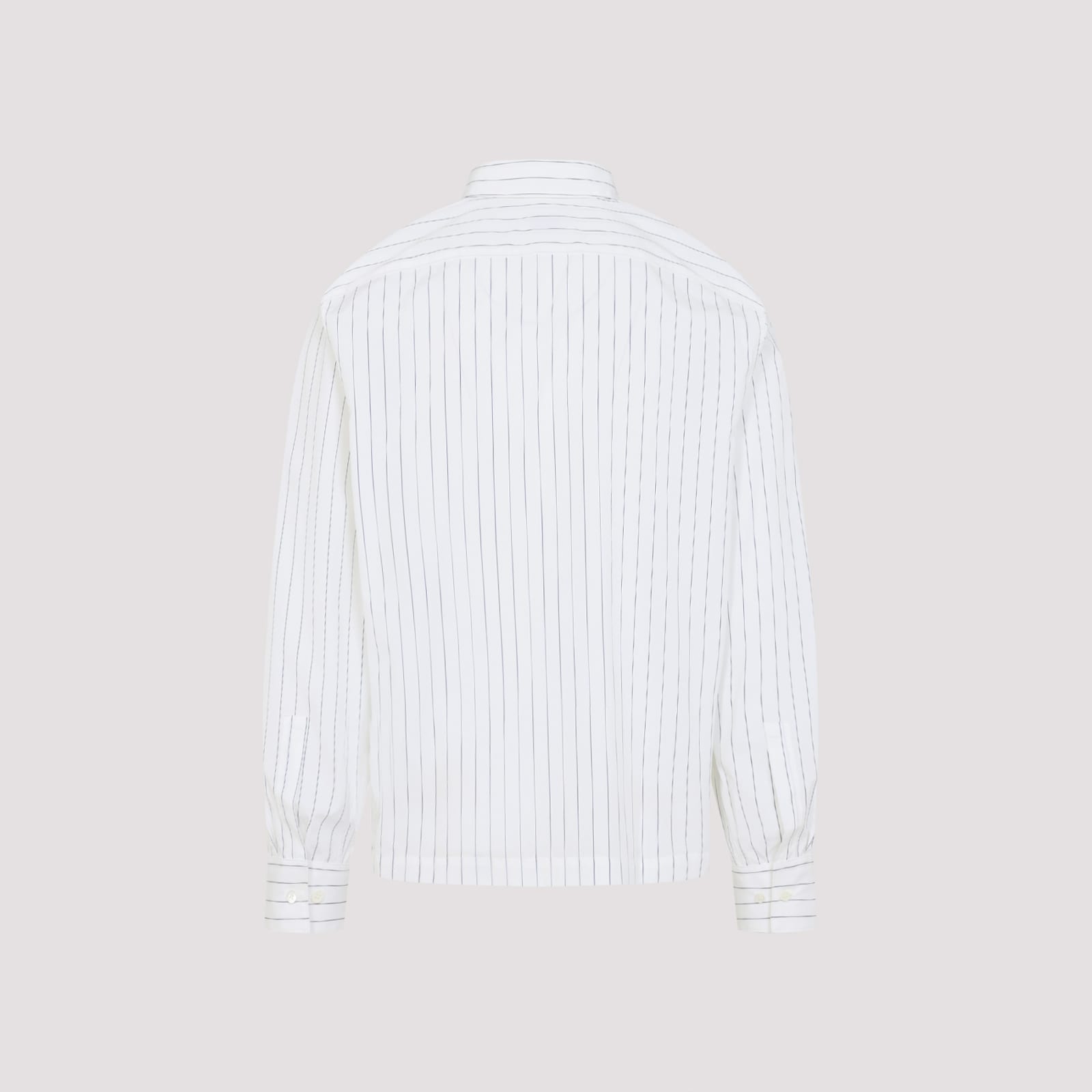 Dries Van Noten Corran Shirt With Back Yoke And Front Pocket In White