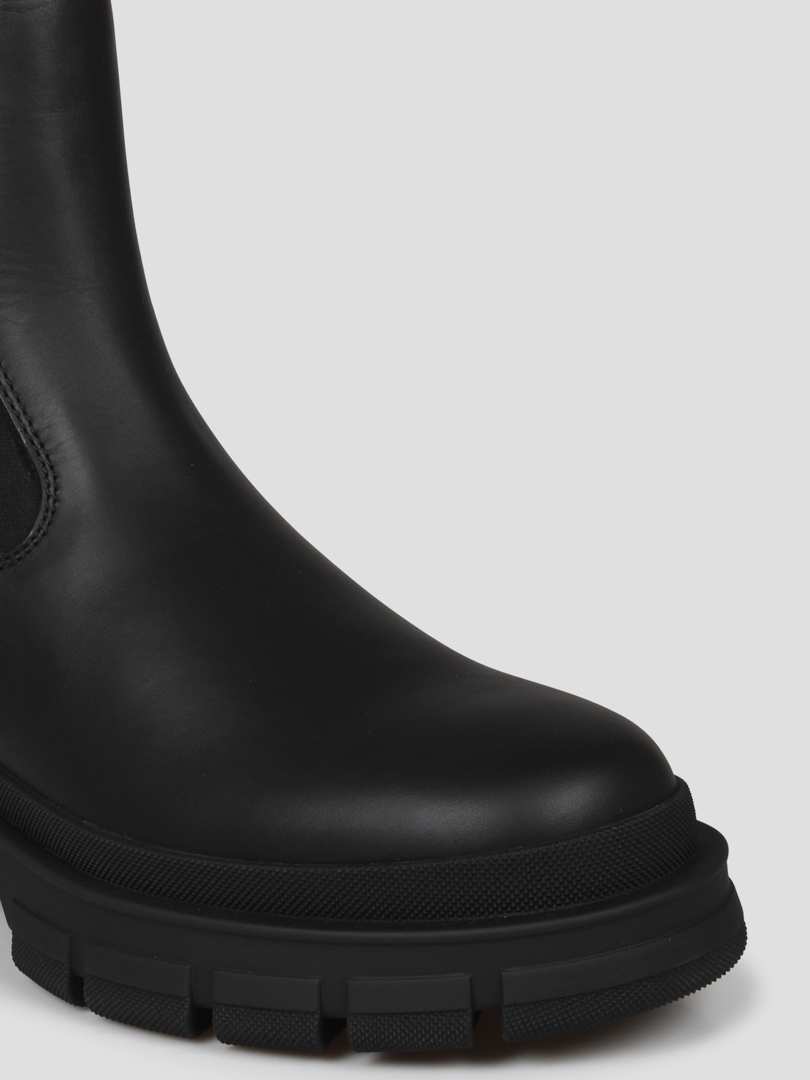 Shop Moncler Tank Ankle Boots In Black