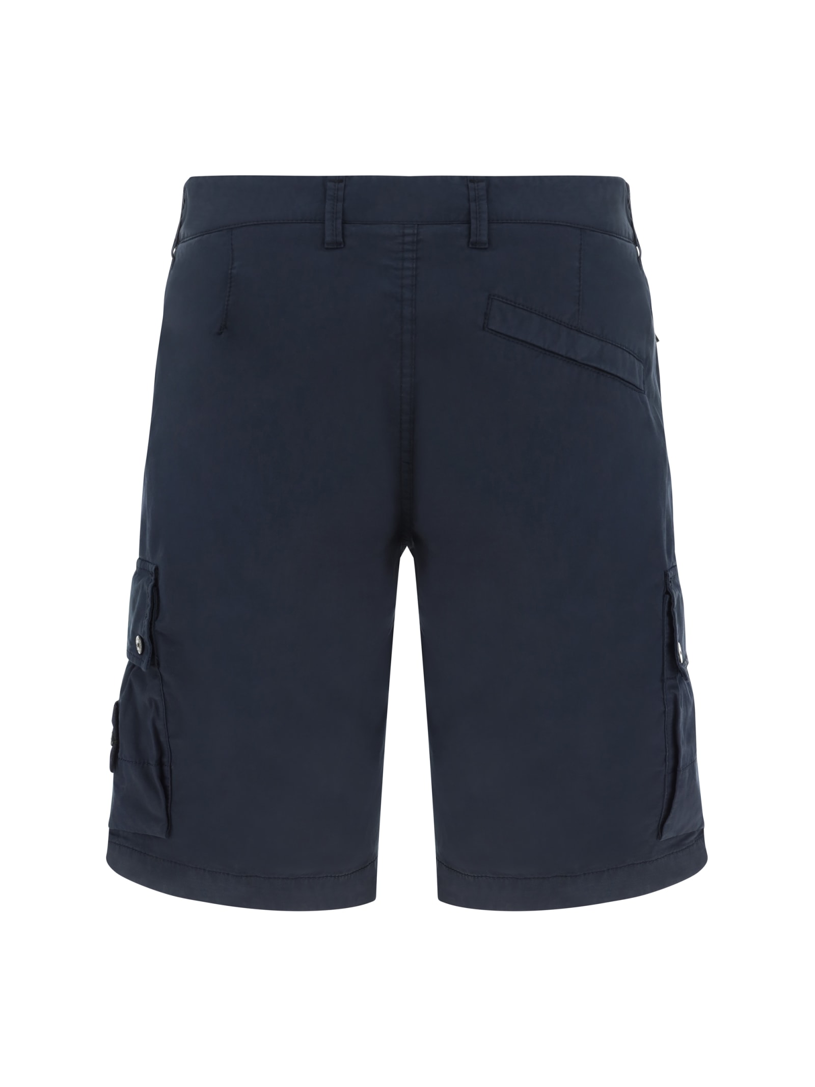 Shop Stone Island Cargo Shorts In Blue