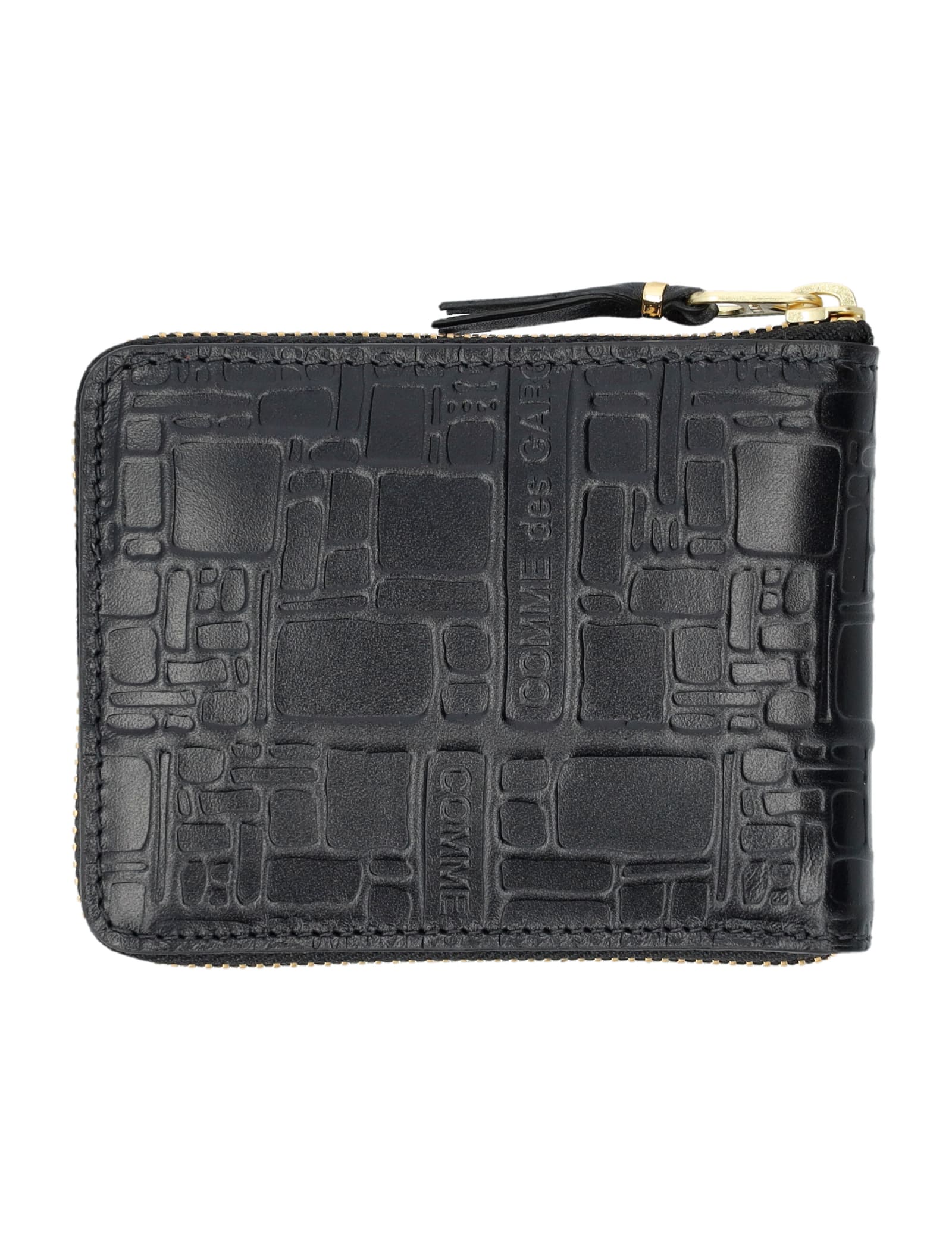 Comme Des Garçons Wallet Embossed Logotype Wallet In Black