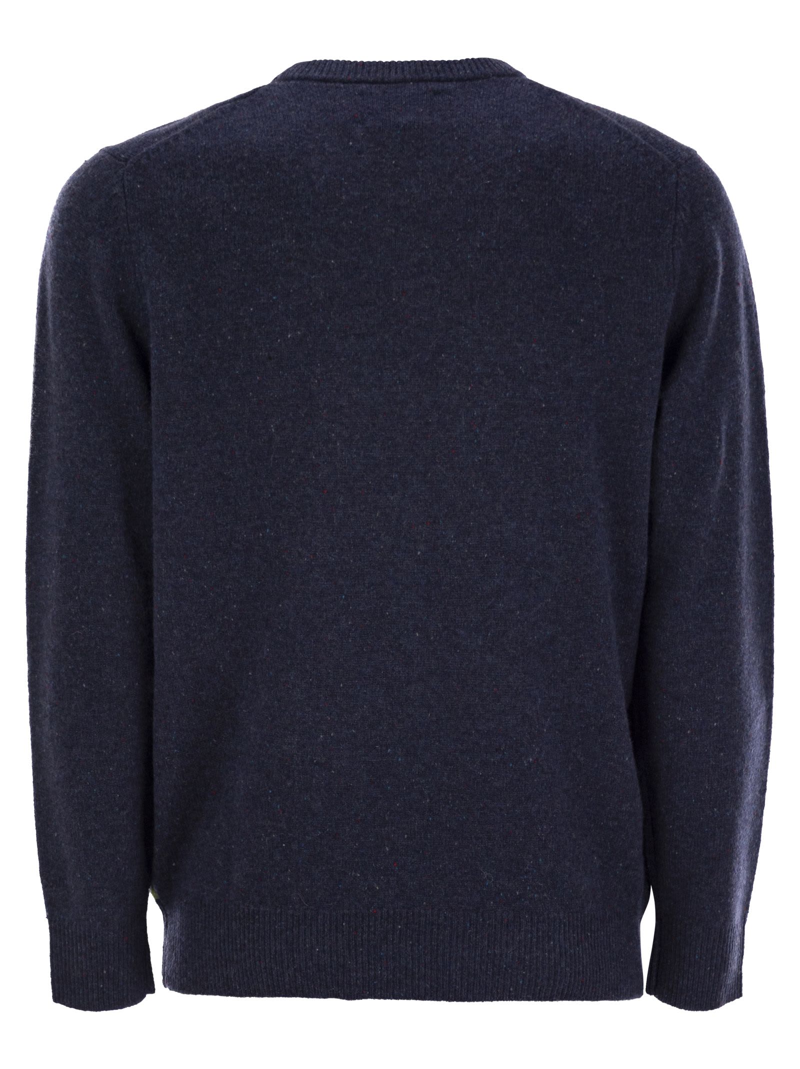 Mc2 Saint Barth Zermatt Wool And Cashmere Blend Jumper In Navy