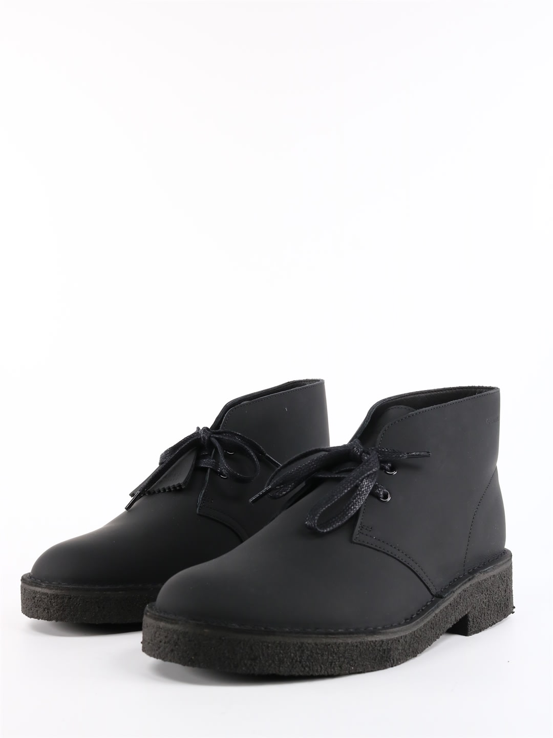 clarks desert shoes black