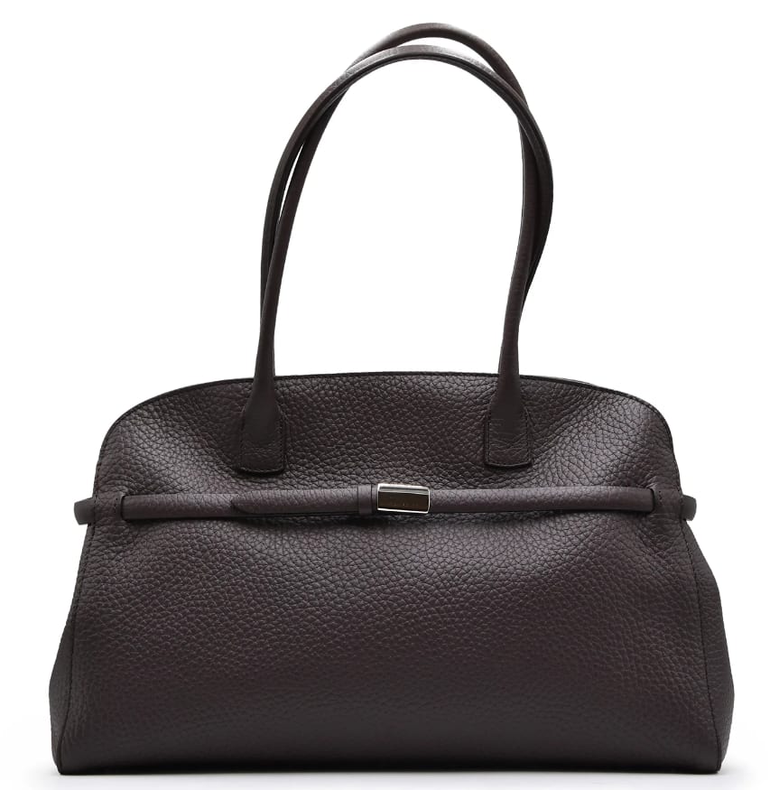 Orciani Large Aura Soft Tote Bag In Black
