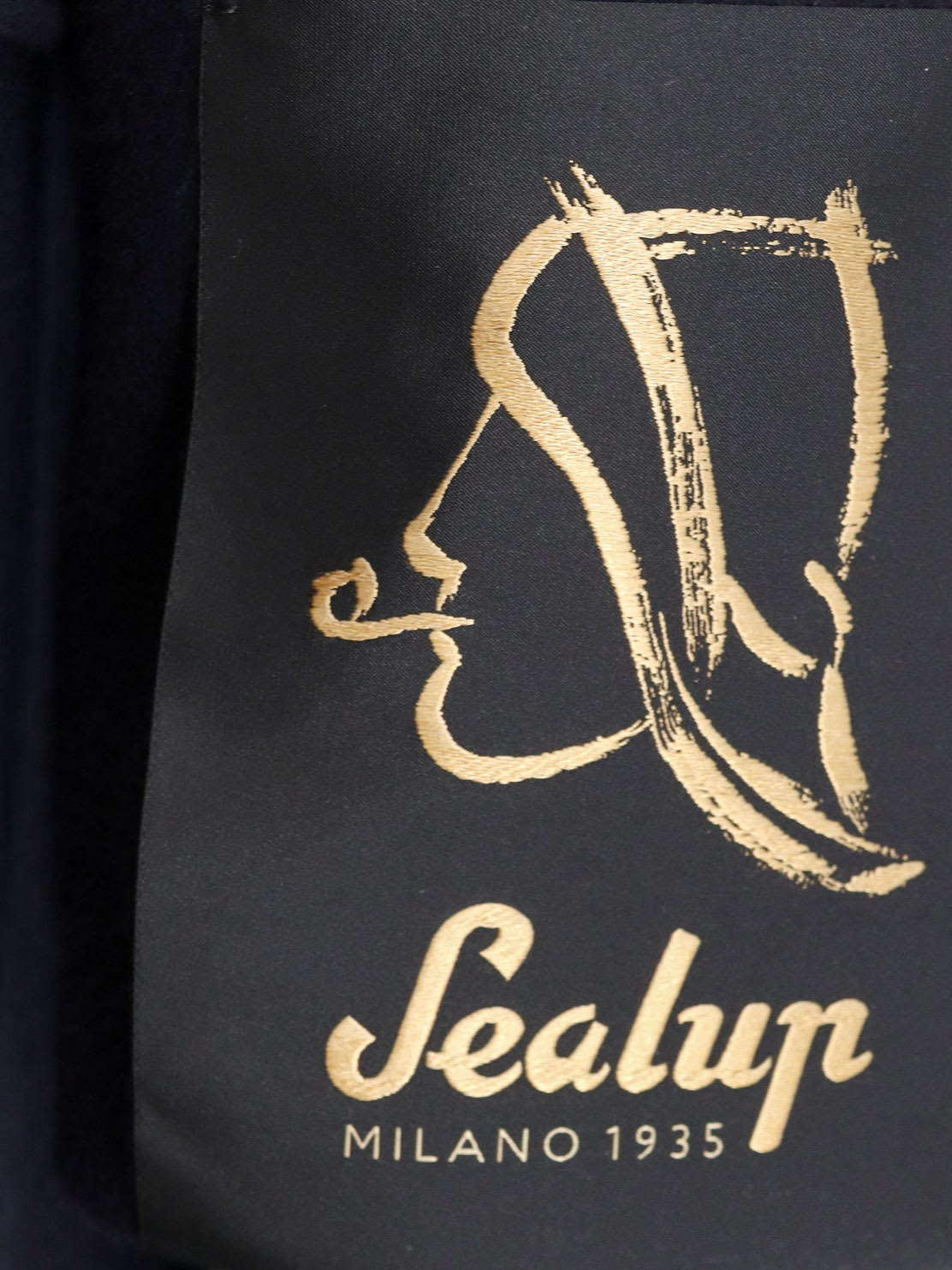 Sealup Classic Collar Coat In Black