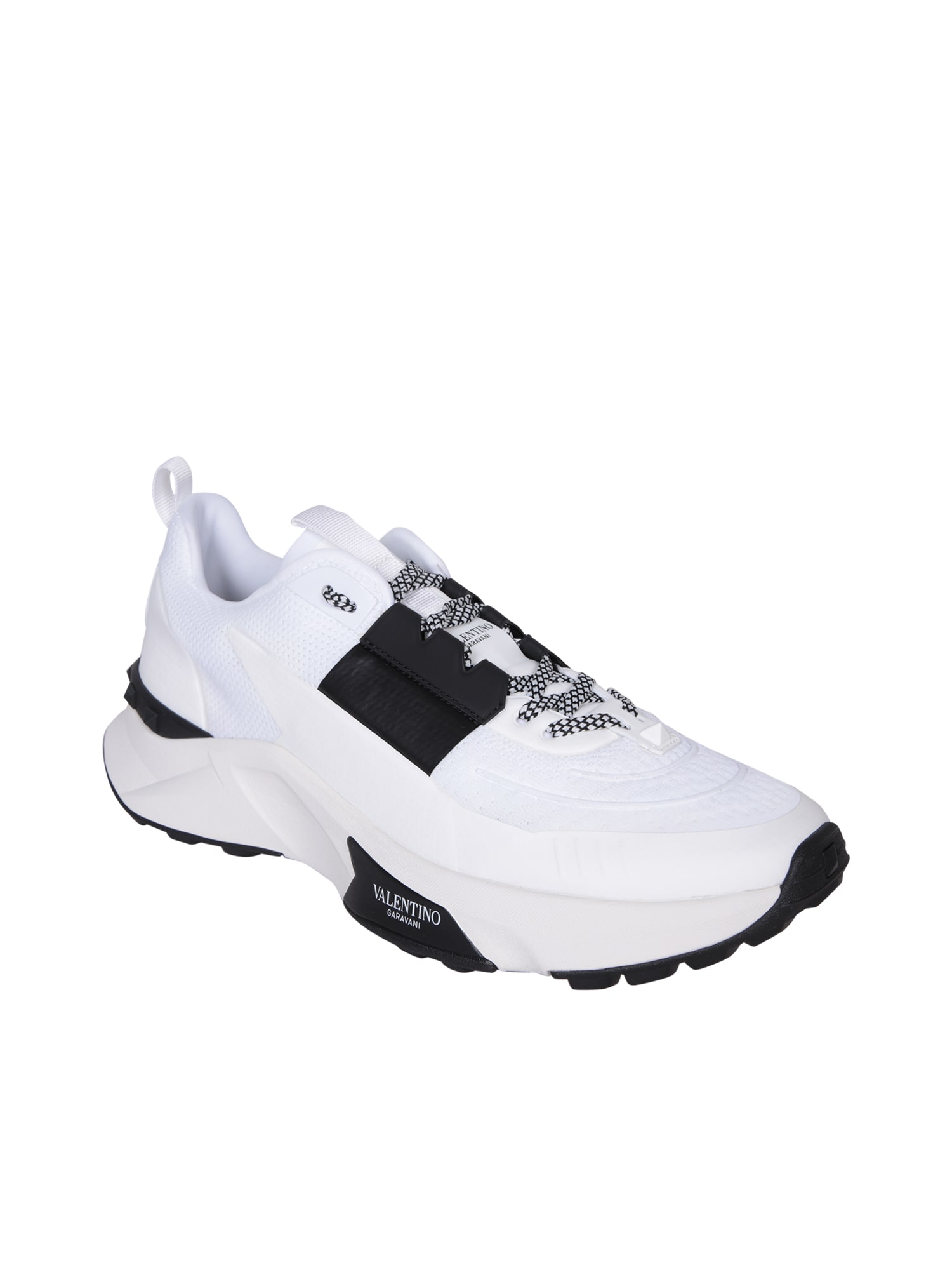 Shop Valentino Sneakers Black/white