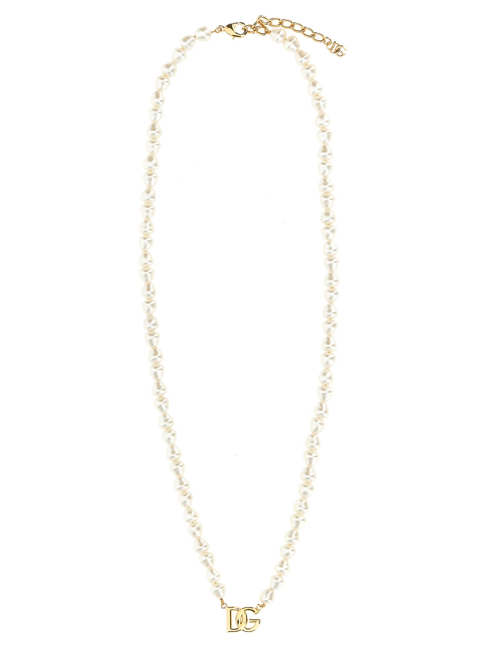 Shop Dolce & Gabbana Mambo Necklace In Gold