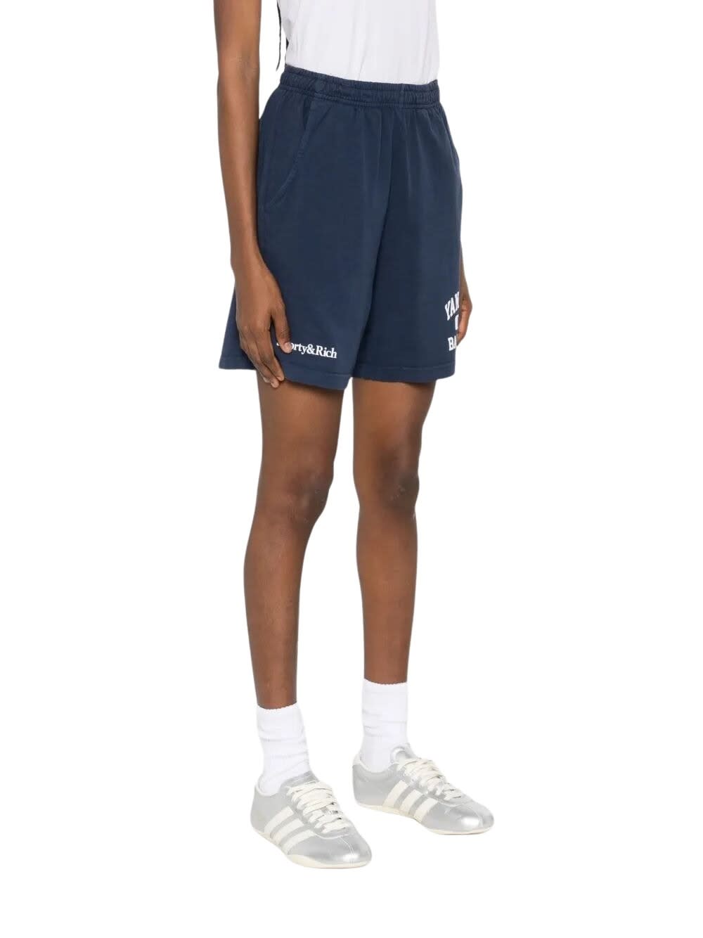 Sporty &amp; Rich Yankees Ivy Gym Short In Blue